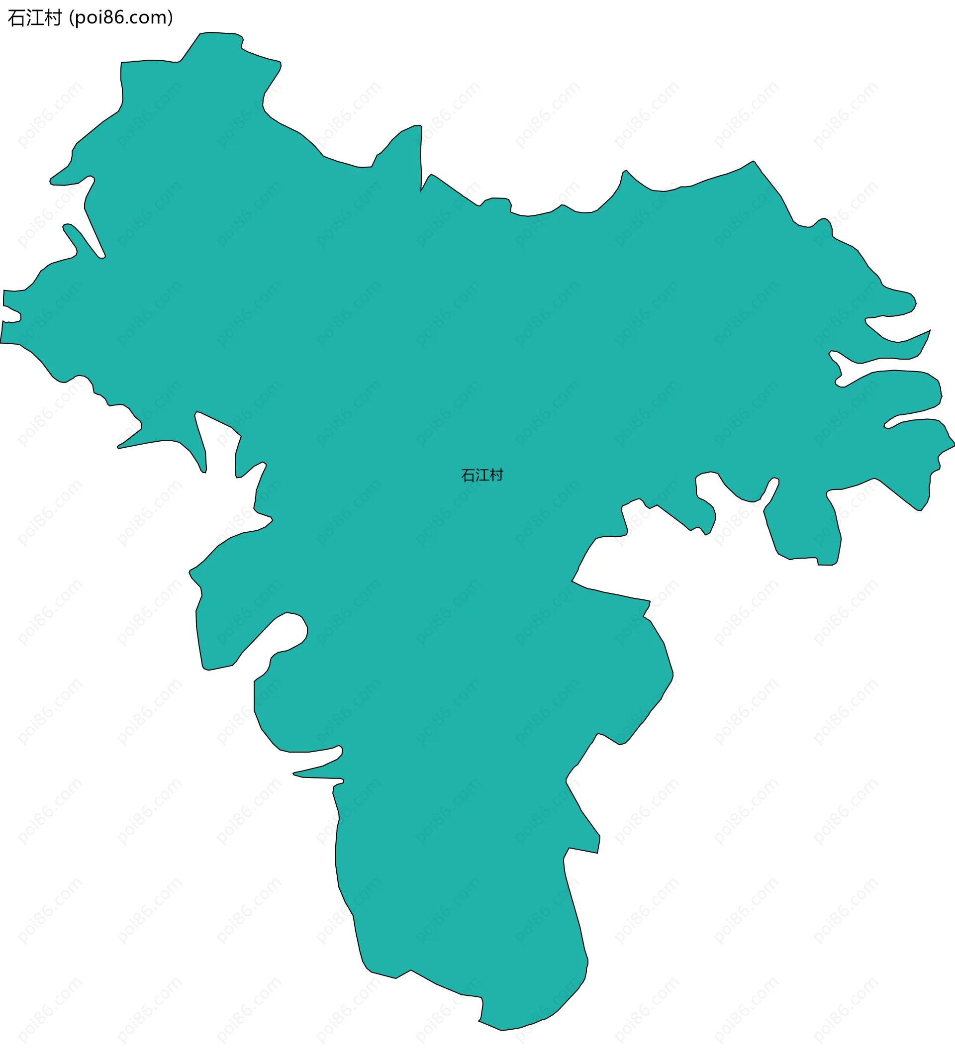 石江村边界地图