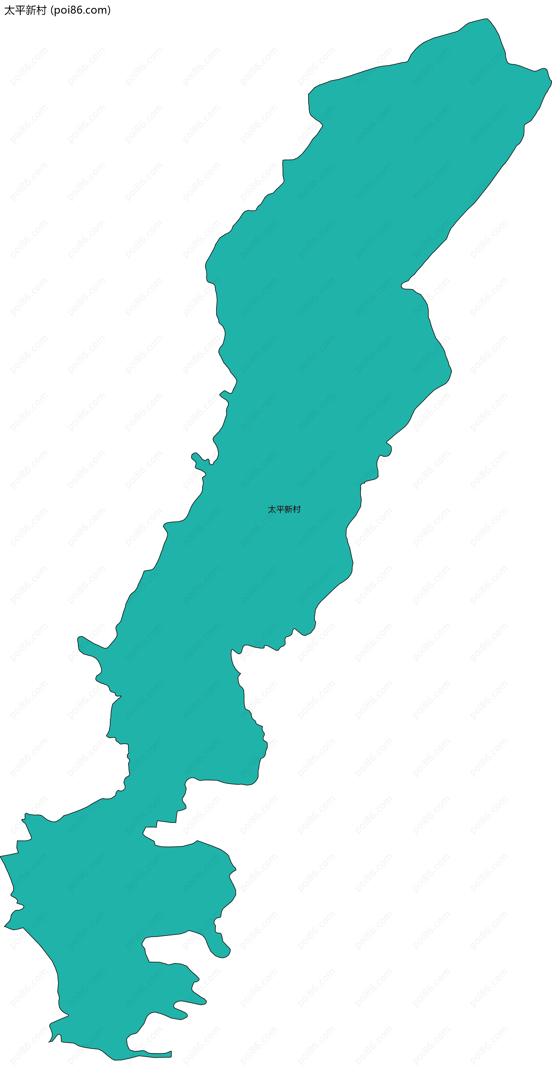 太平新村边界地图