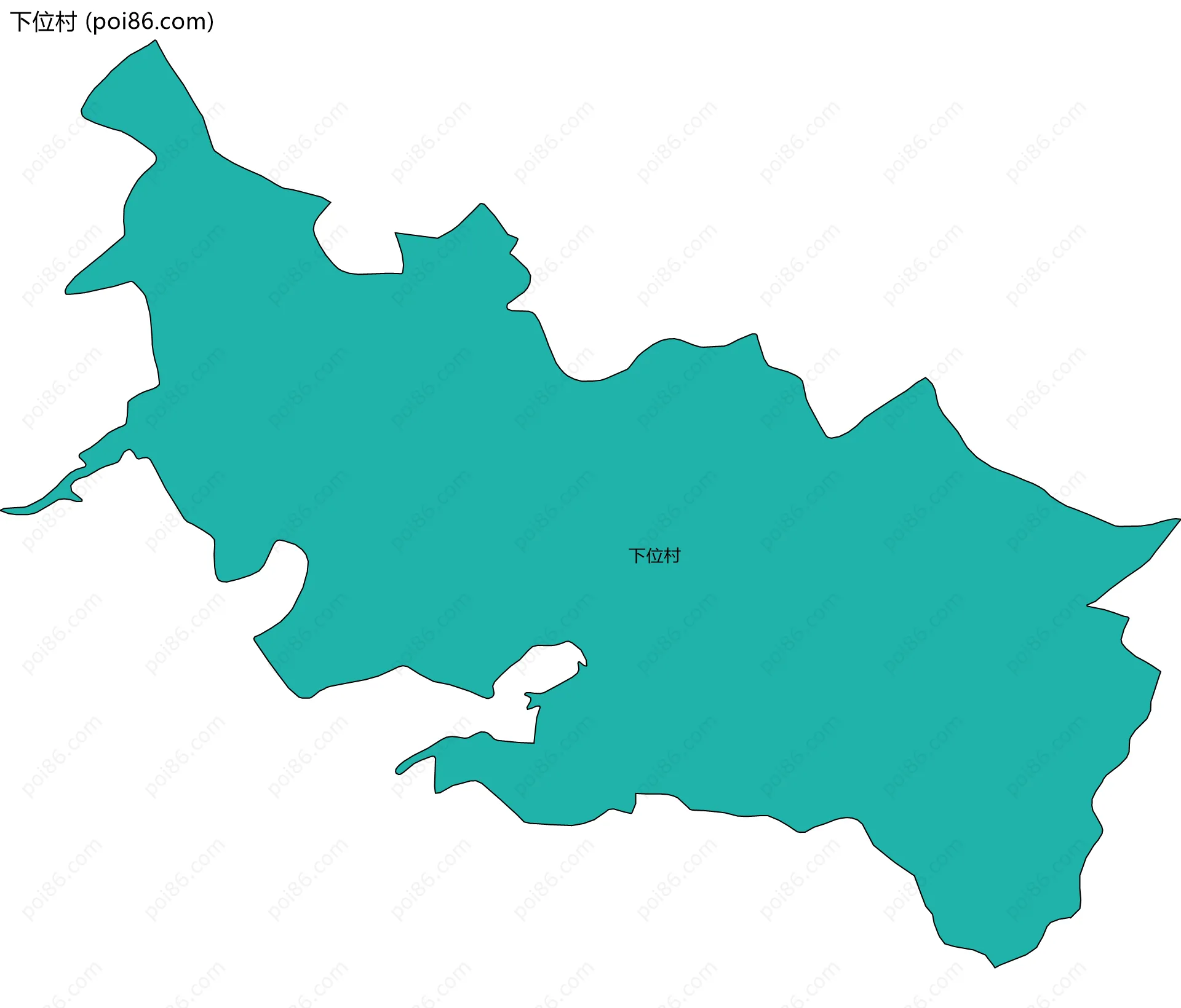 下位村边界地图