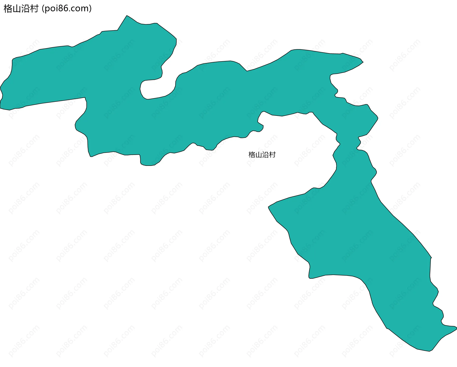格山沿村边界地图