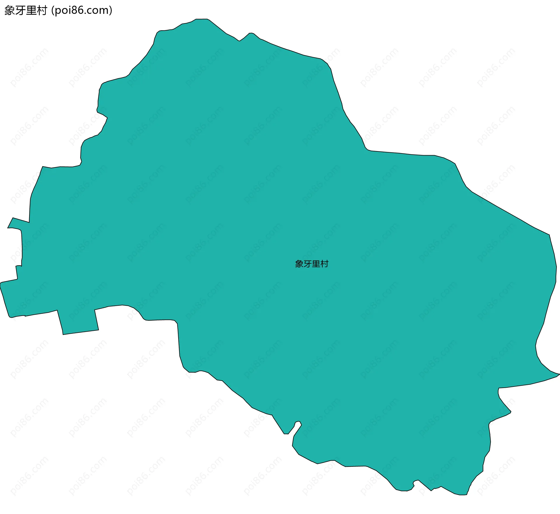 象牙里村边界地图