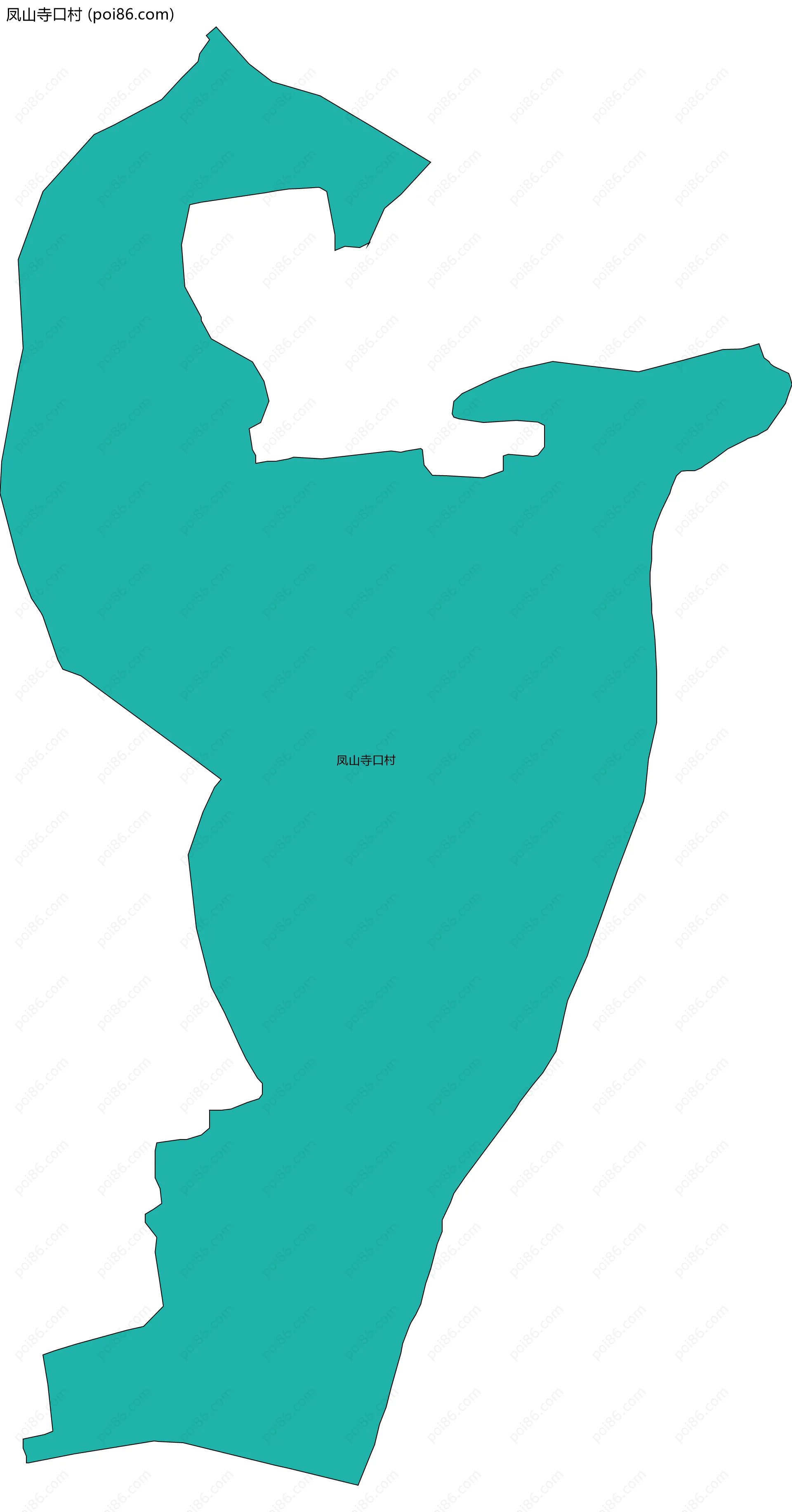 凤山寺口村边界地图