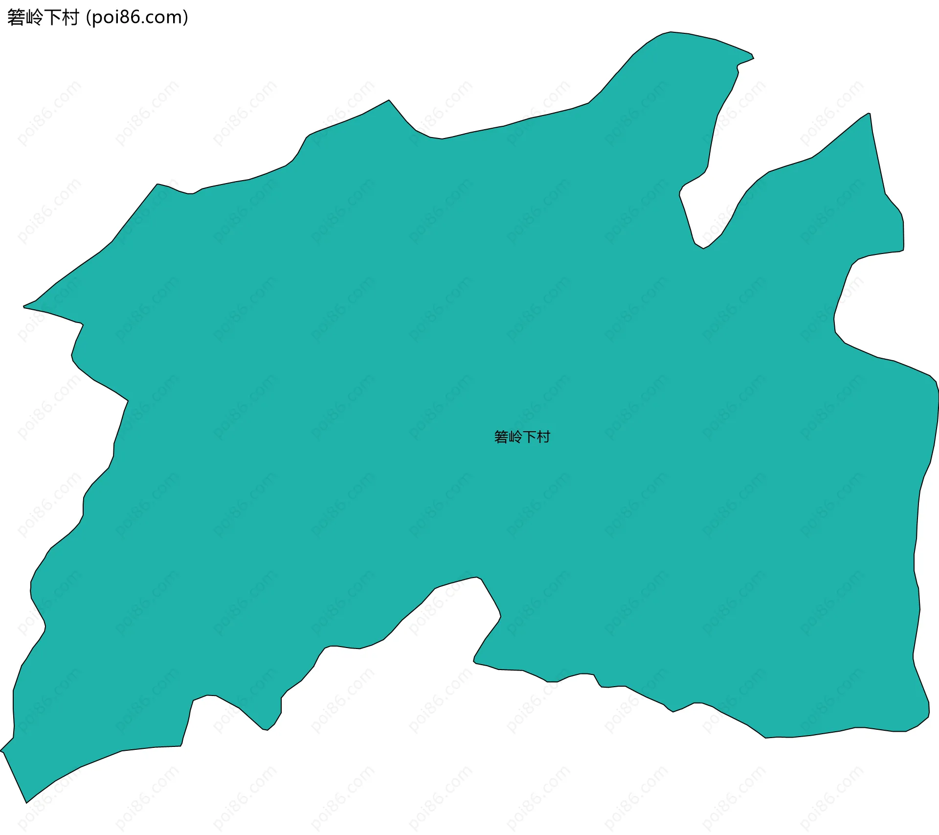 箬岭下村边界地图