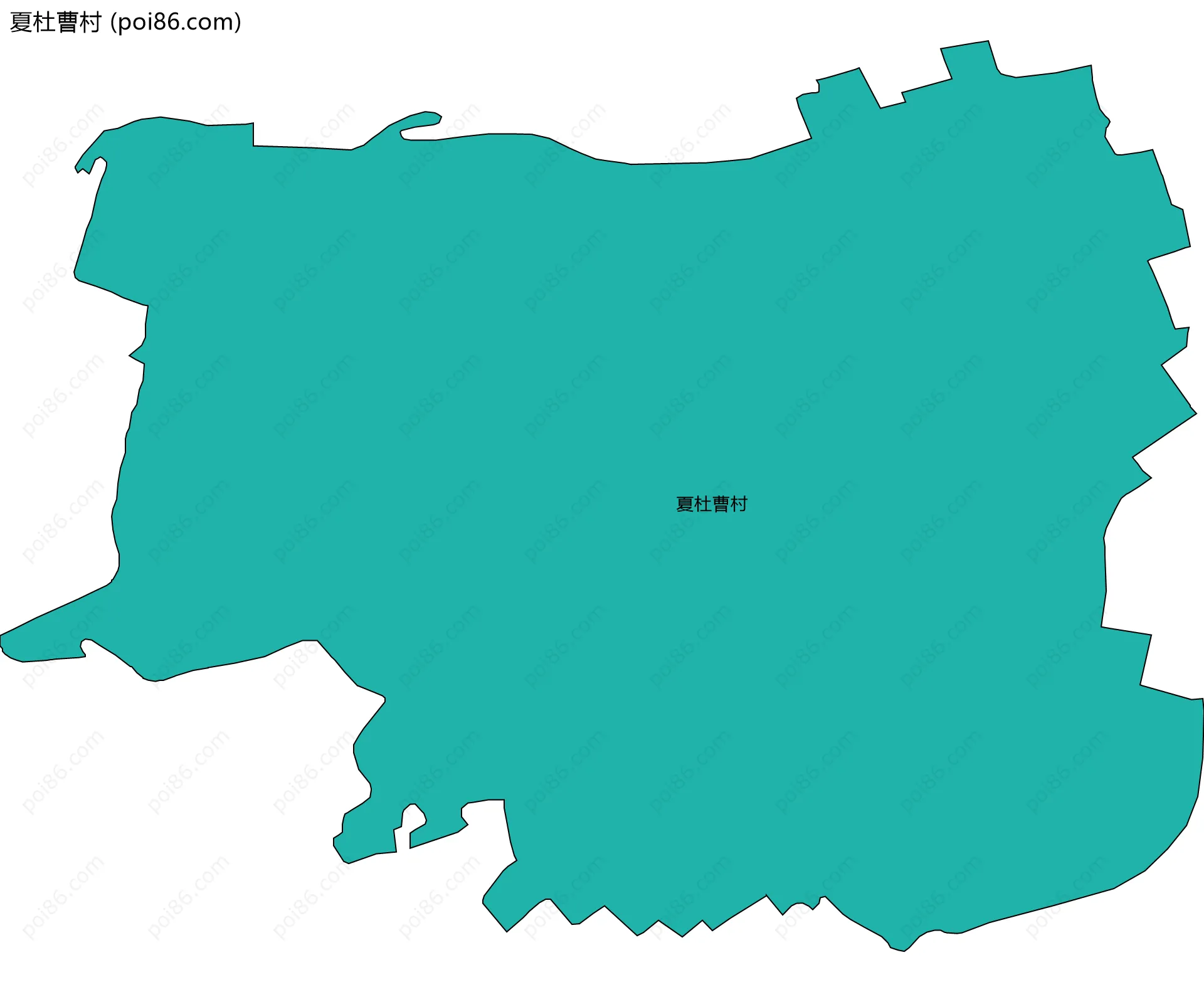 夏杜曹村边界地图