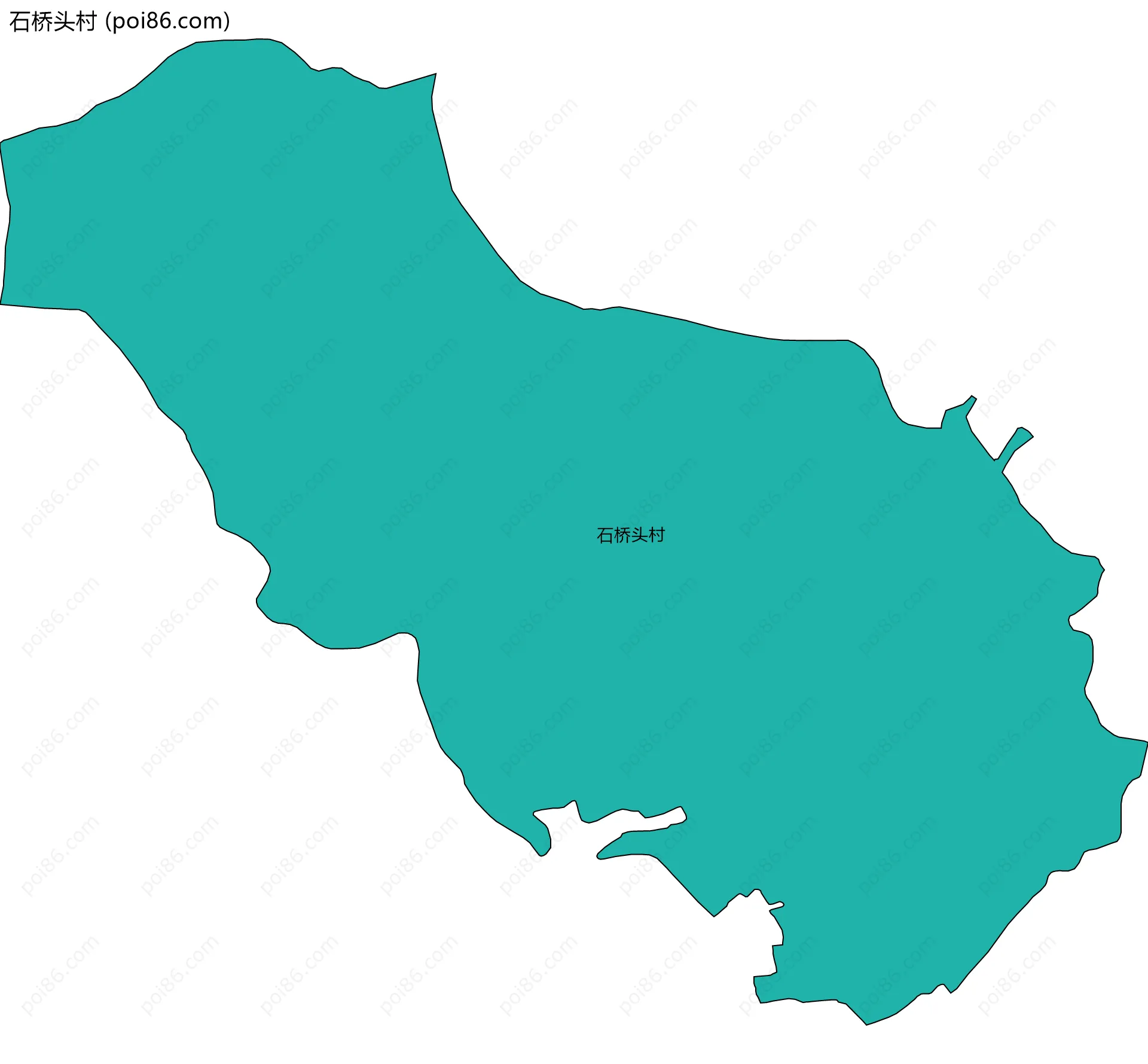 石桥头村边界地图