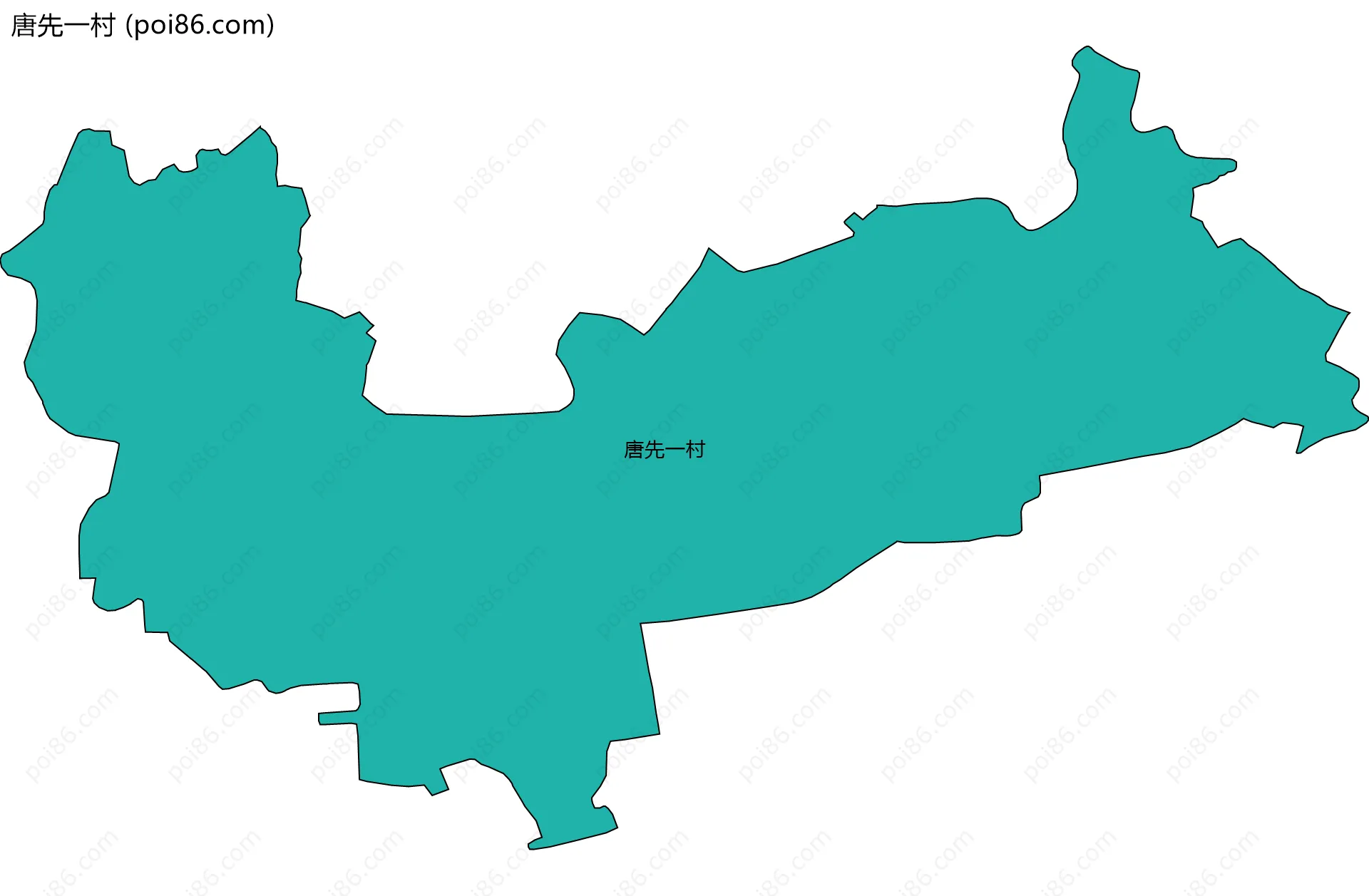 唐先一村边界地图