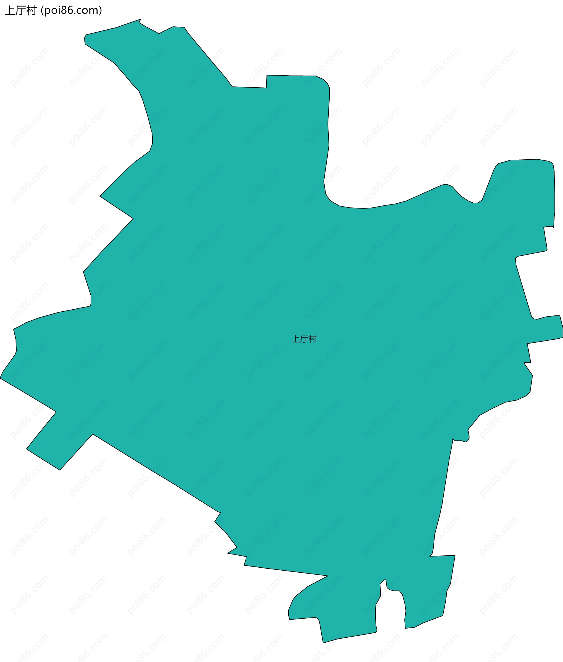 上厅村边界地图