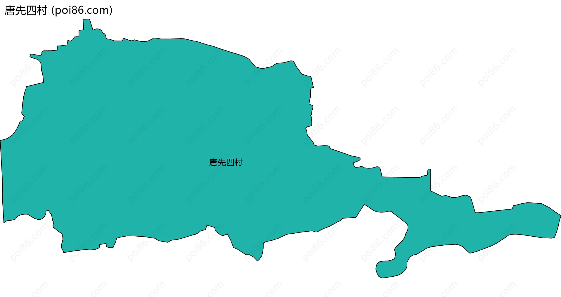 唐先四村边界地图