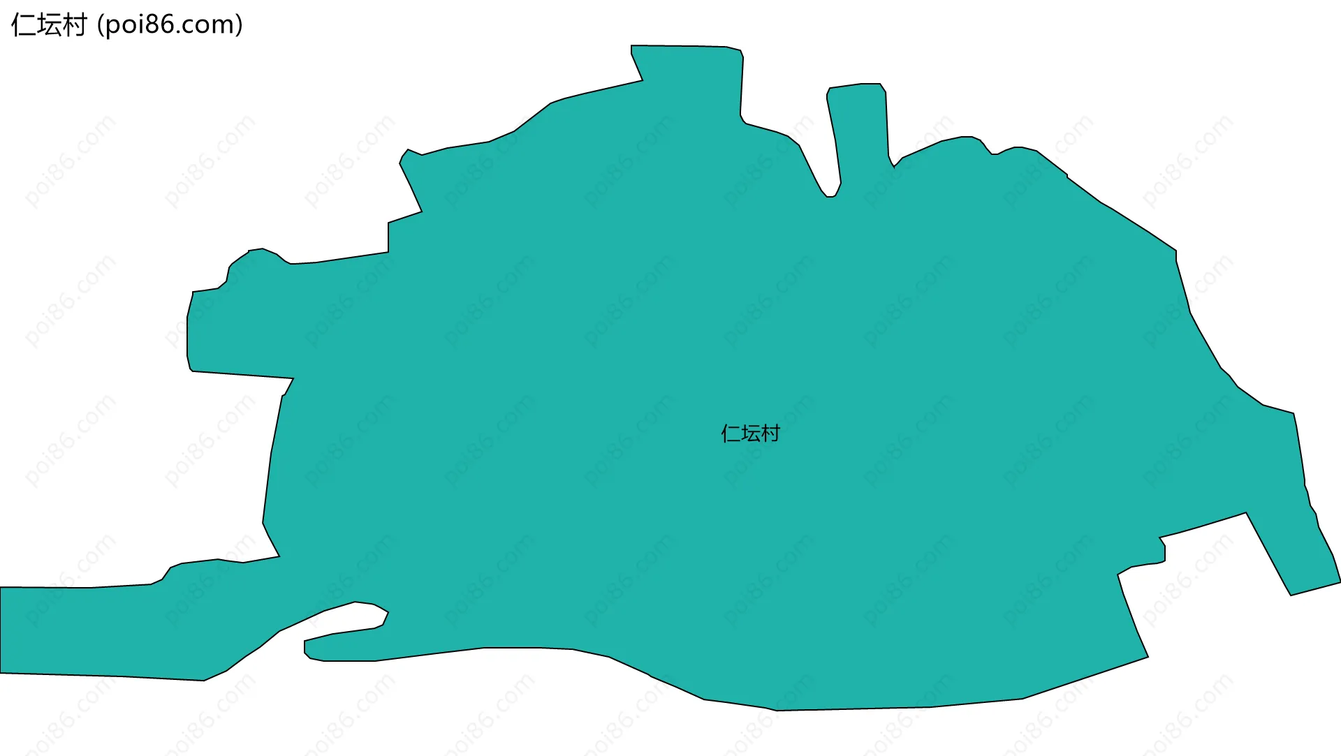 仁坛村边界地图