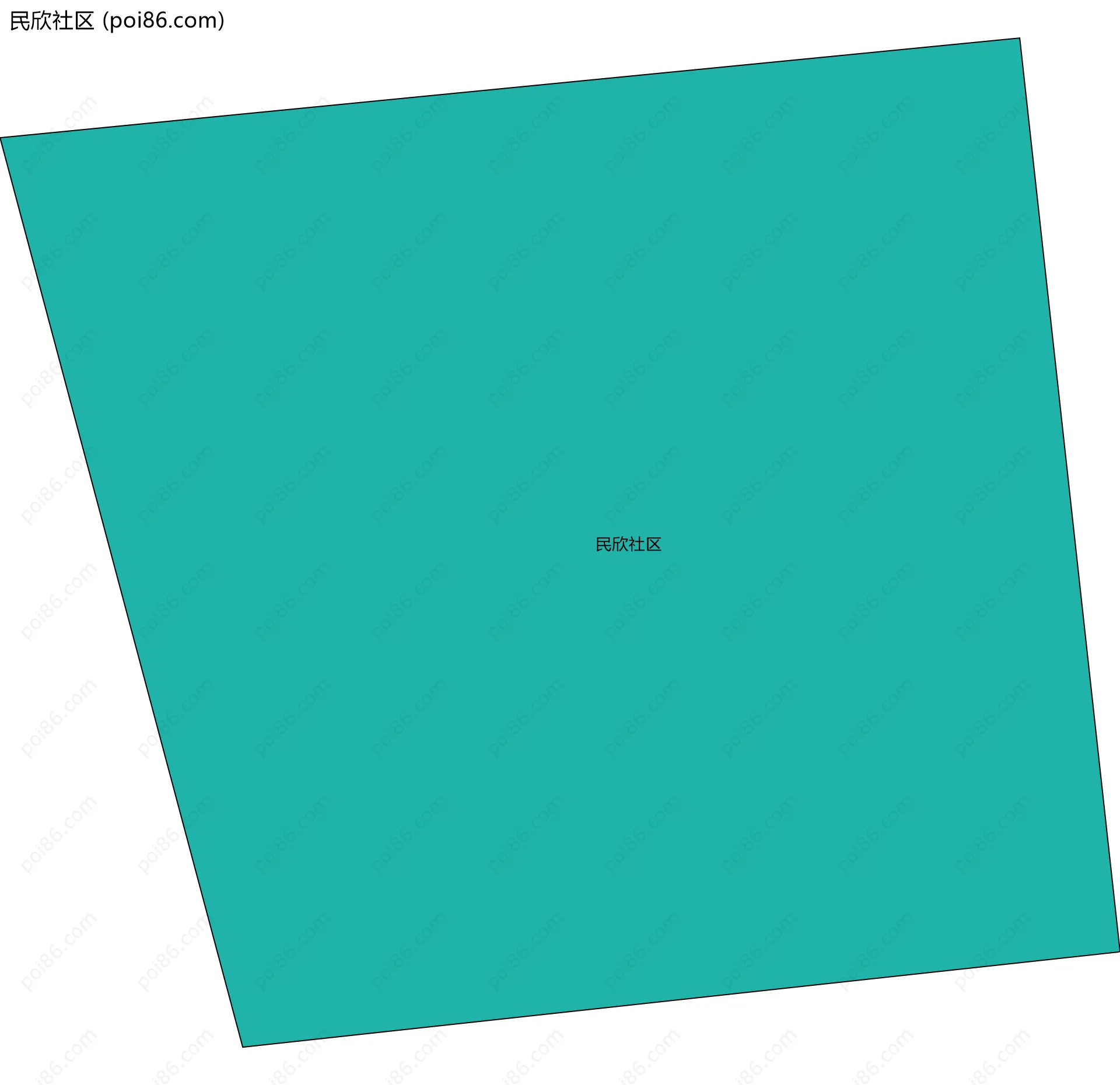 民欣社区边界地图