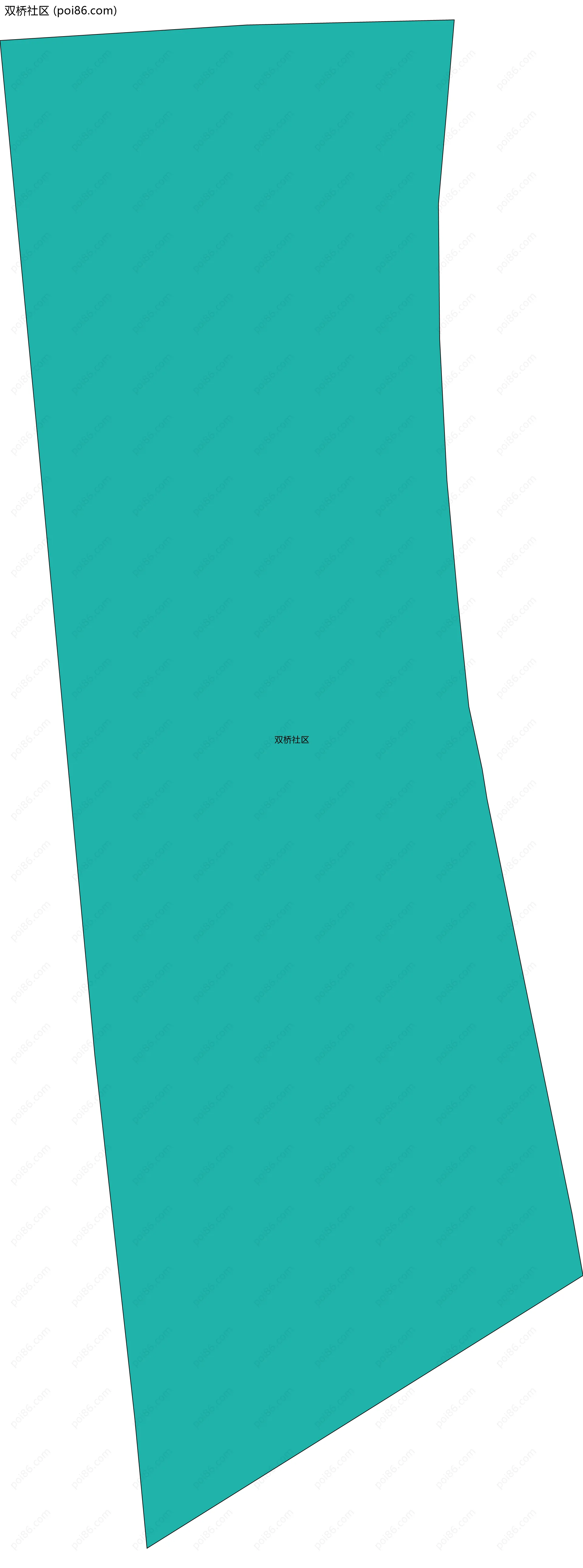 双桥社区边界地图