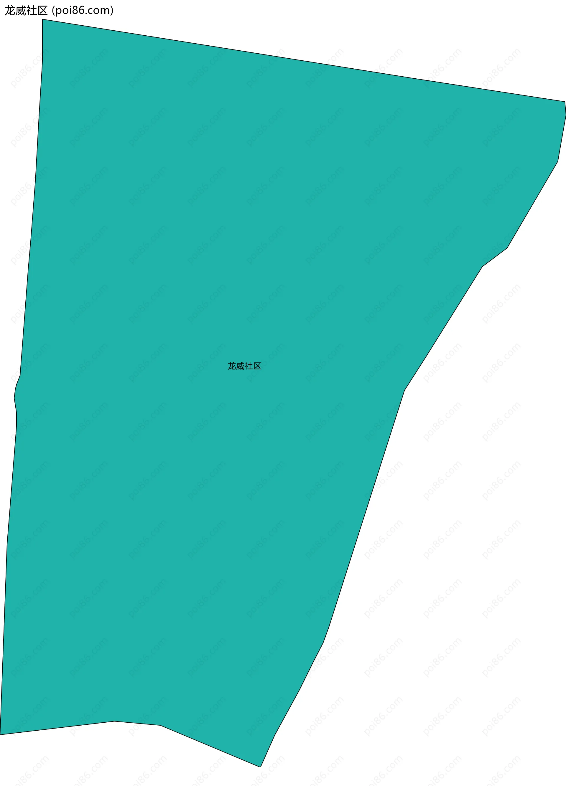 龙威社区边界地图