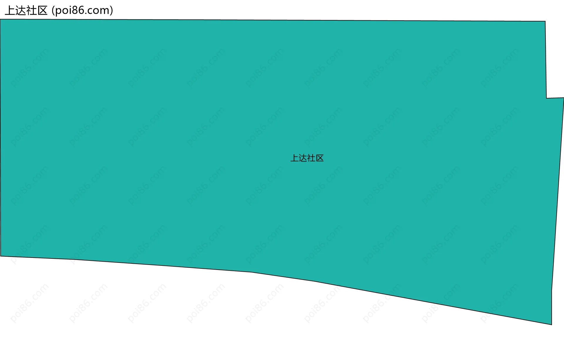 上达社区边界地图