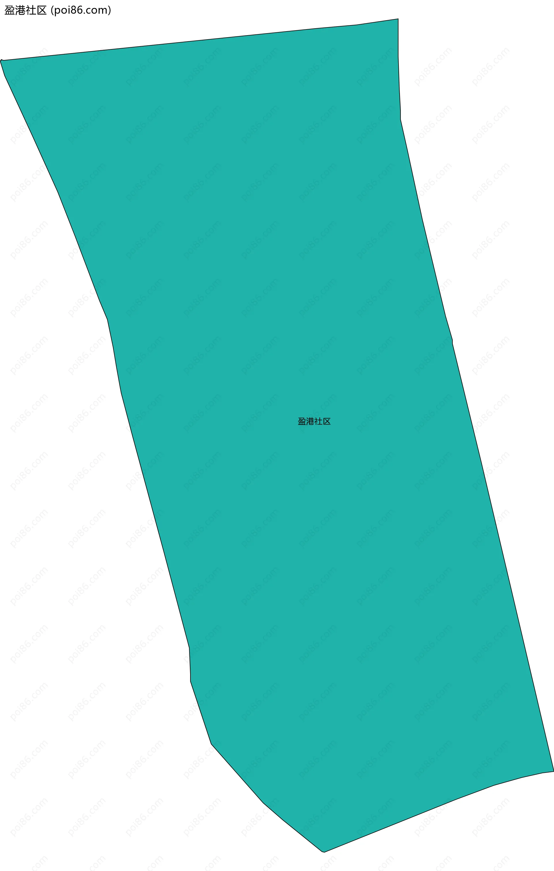 盈港社区边界地图