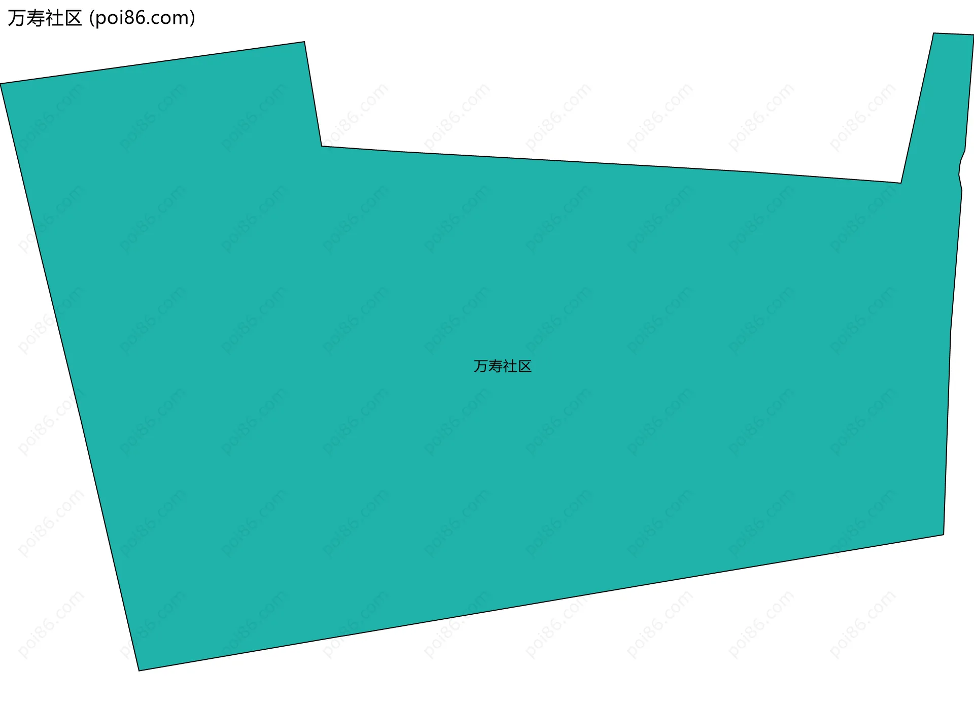 万寿社区边界地图