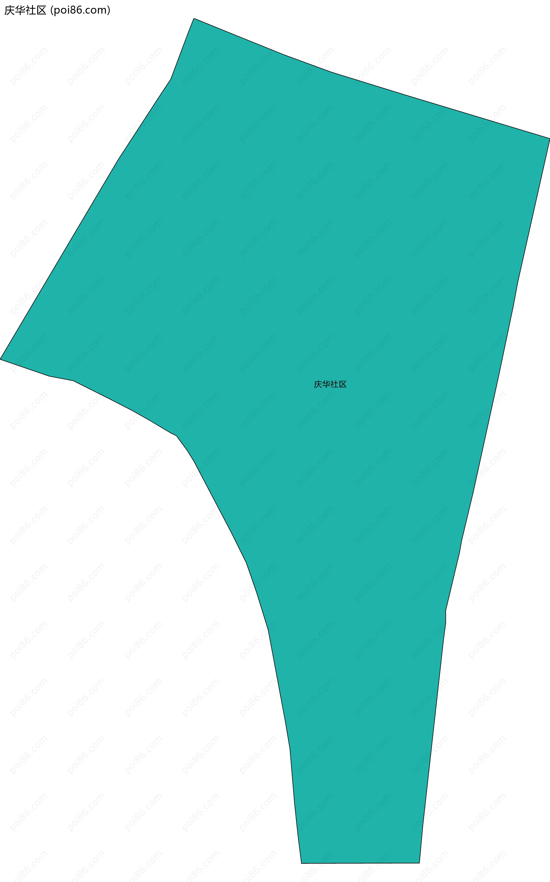 庆华社区边界地图