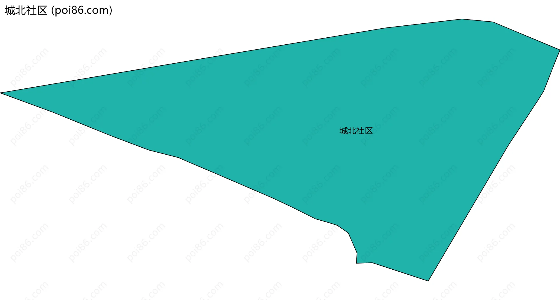 城北社区边界地图