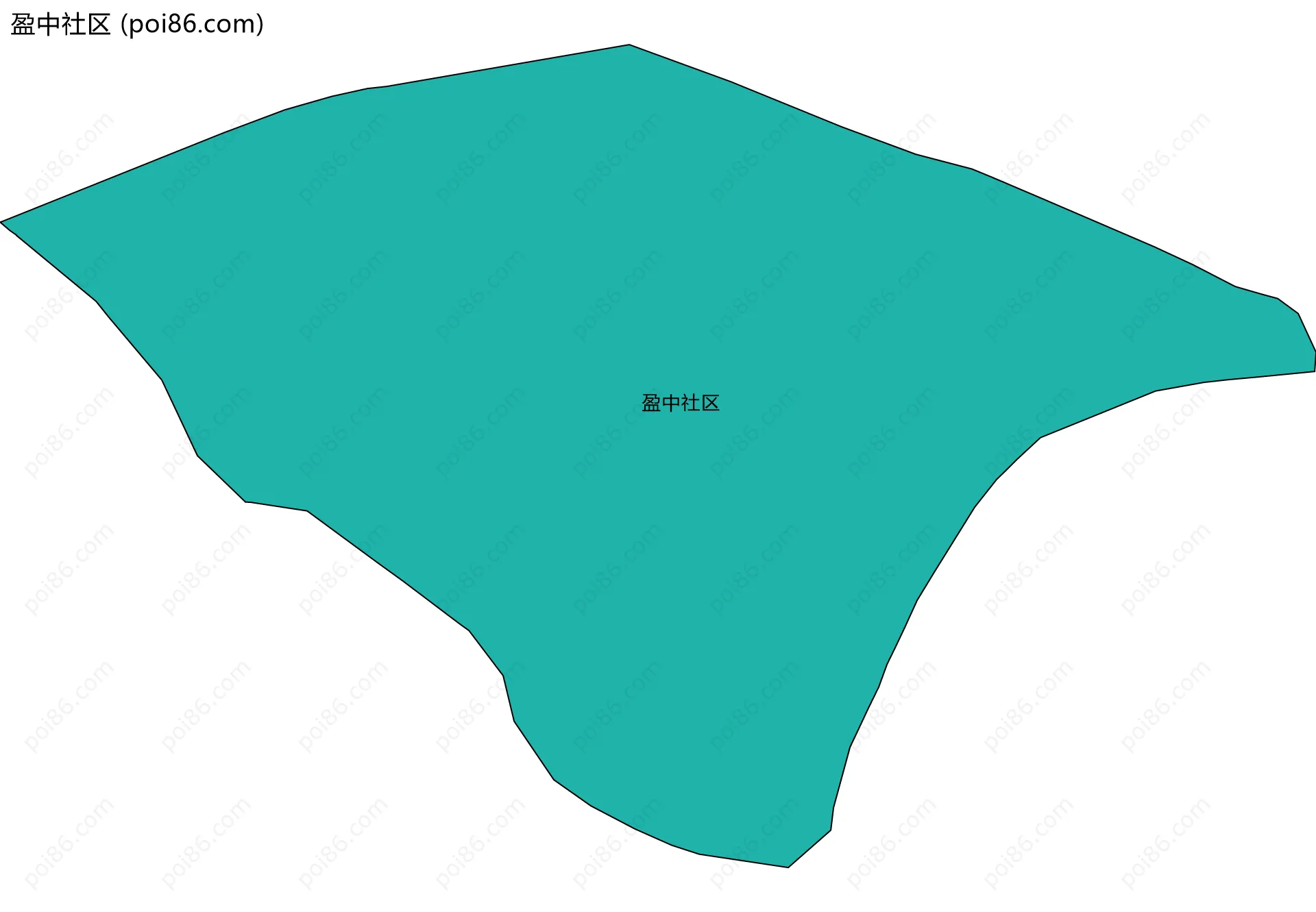 盈中社区边界地图
