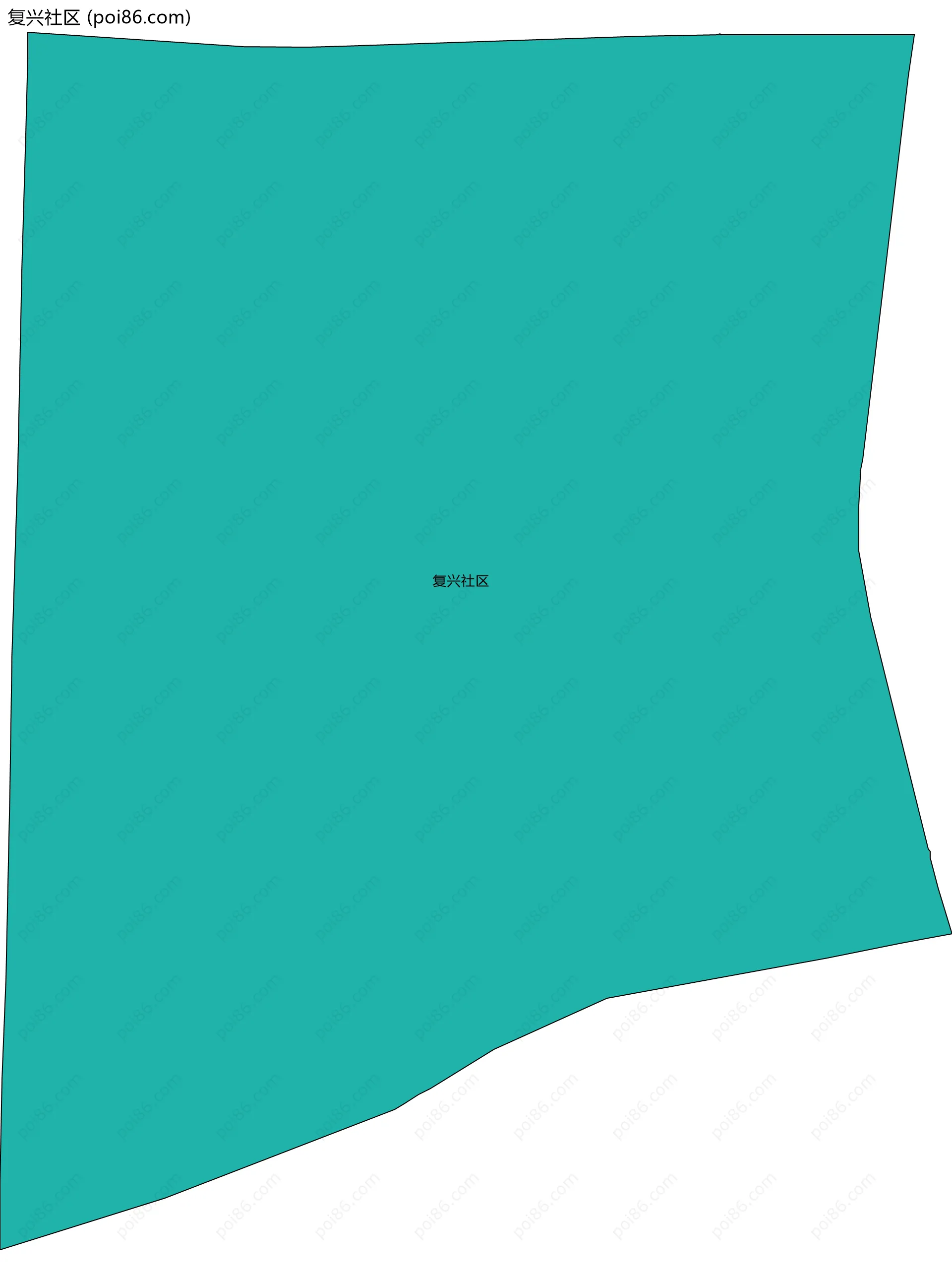 复兴社区边界地图