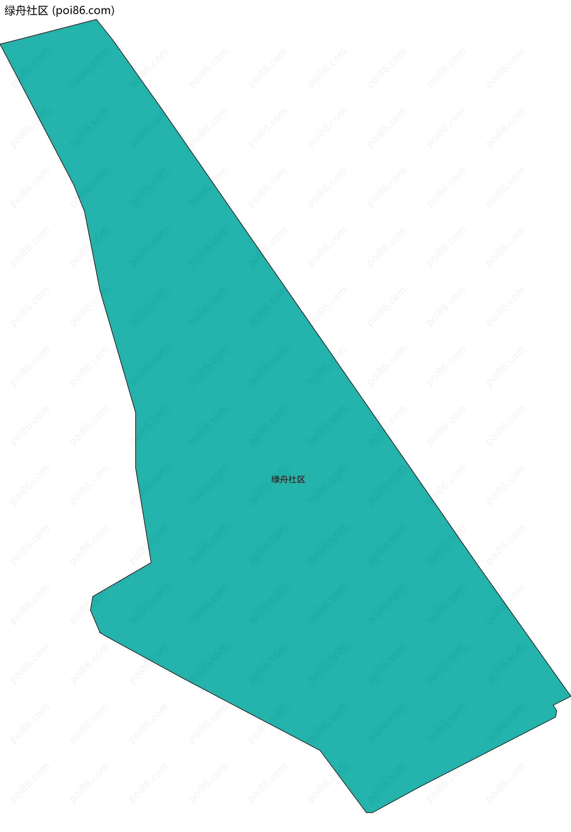 绿舟社区边界地图