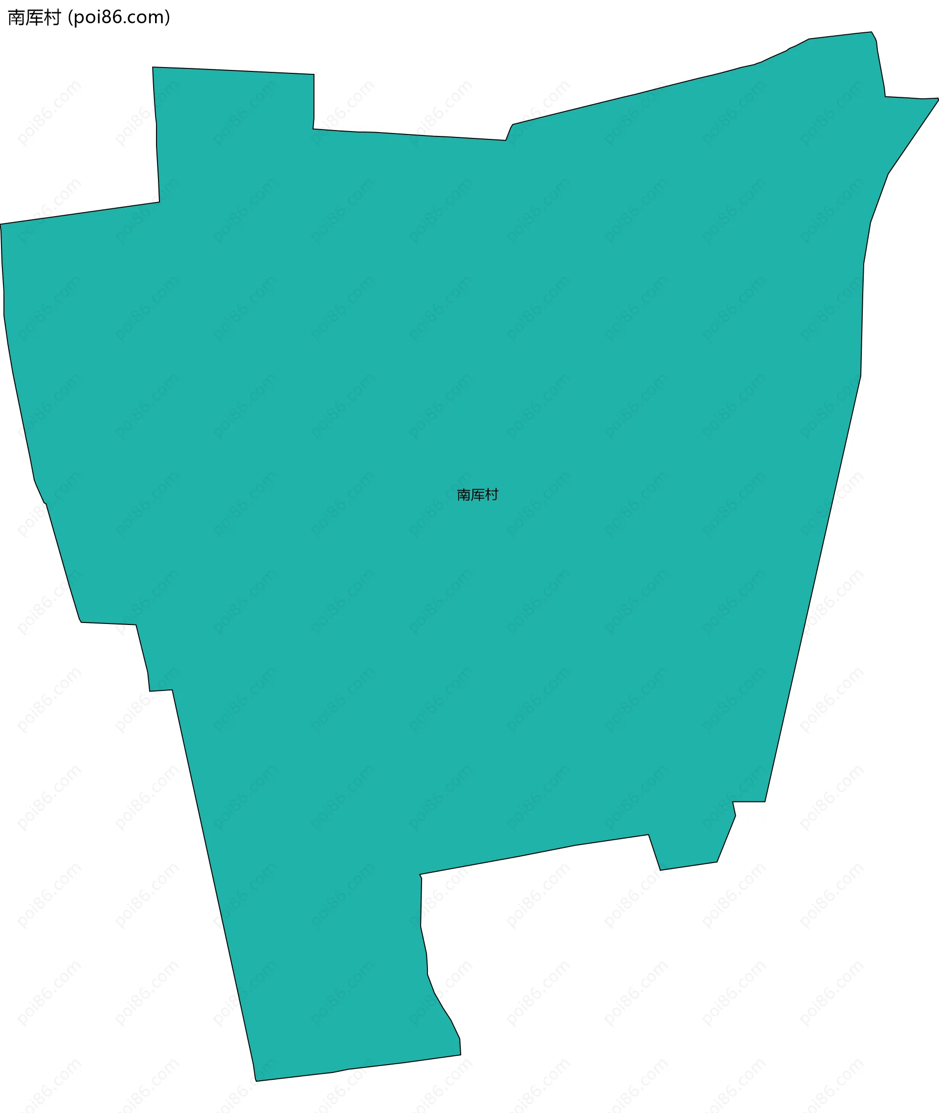 南厍村边界地图