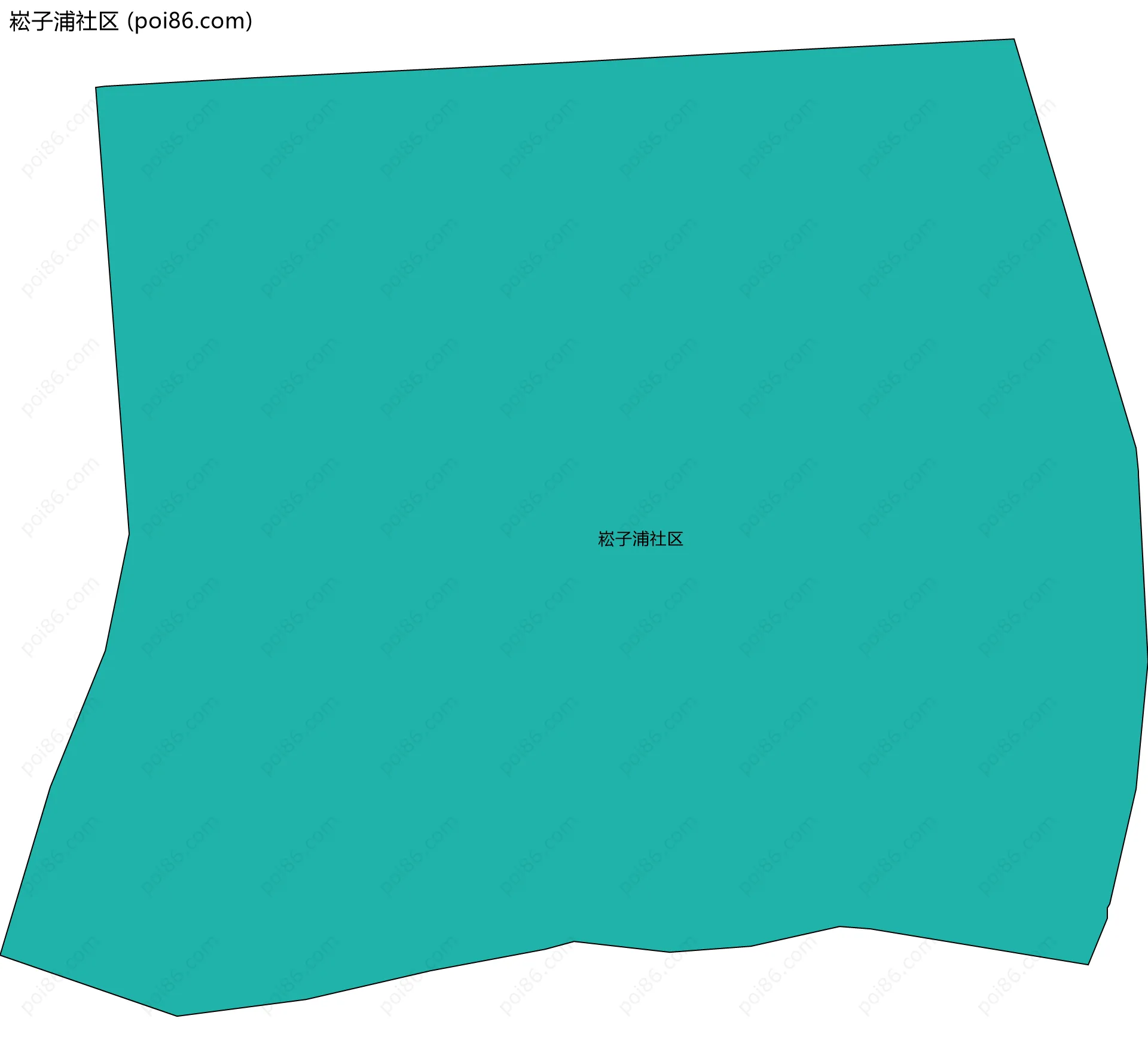崧子浦社区边界地图