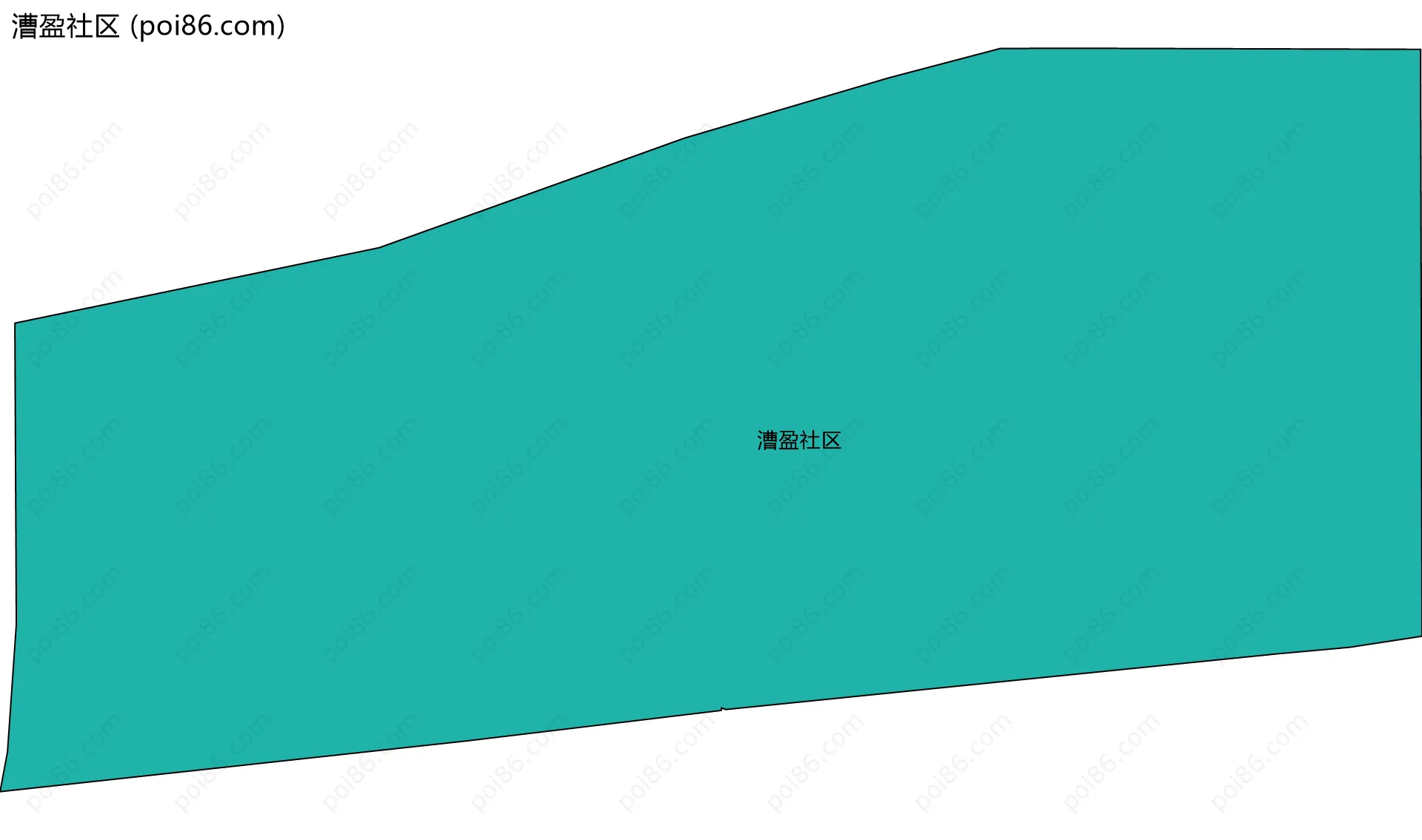 漕盈社区边界地图