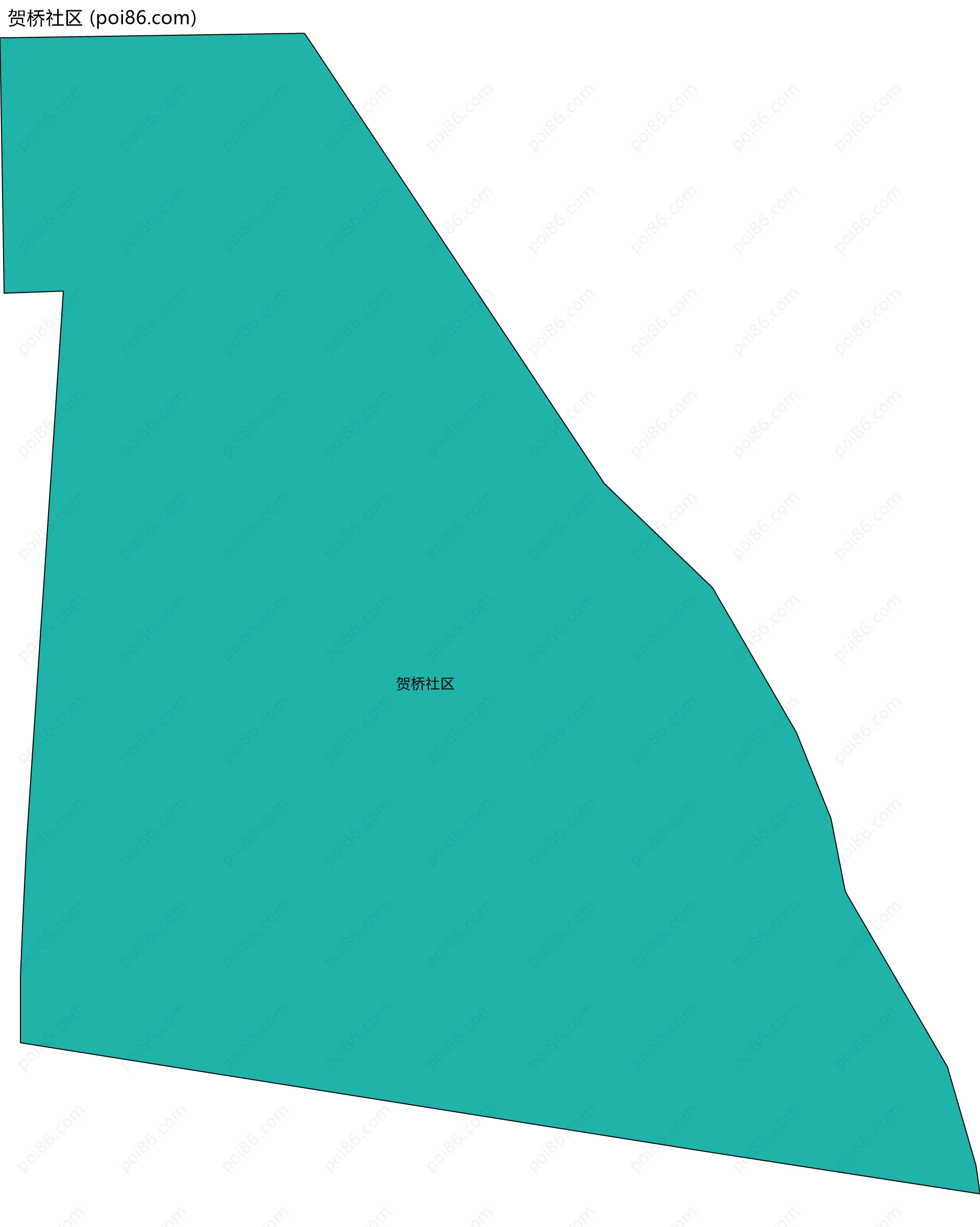 贺桥社区边界地图