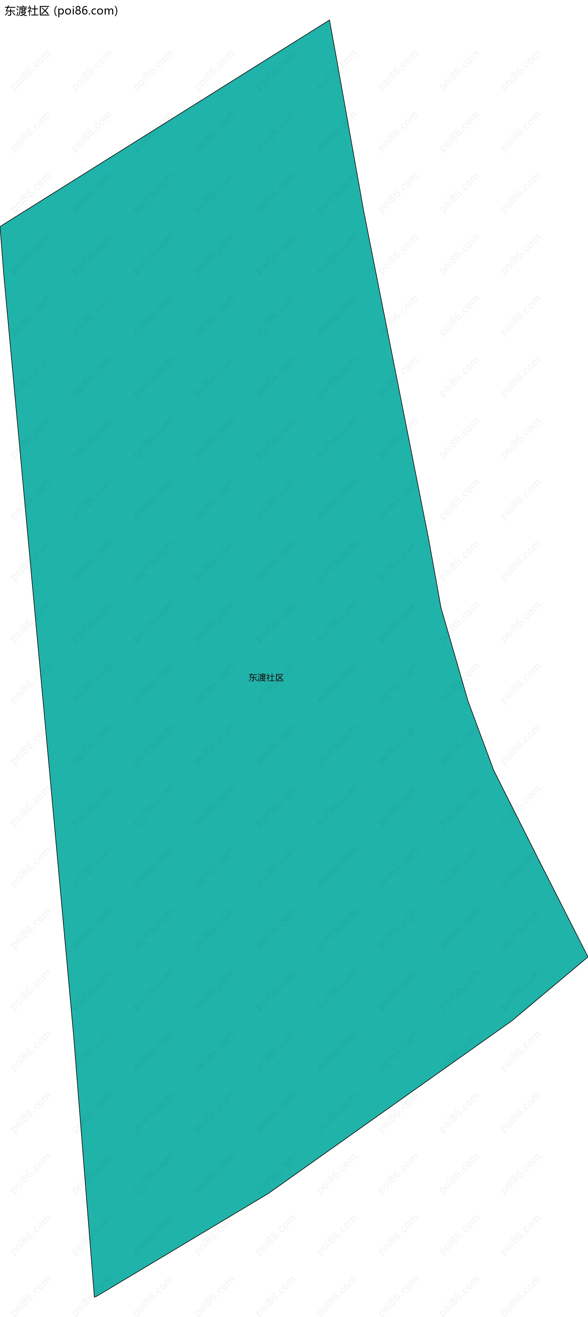 东渡社区边界地图