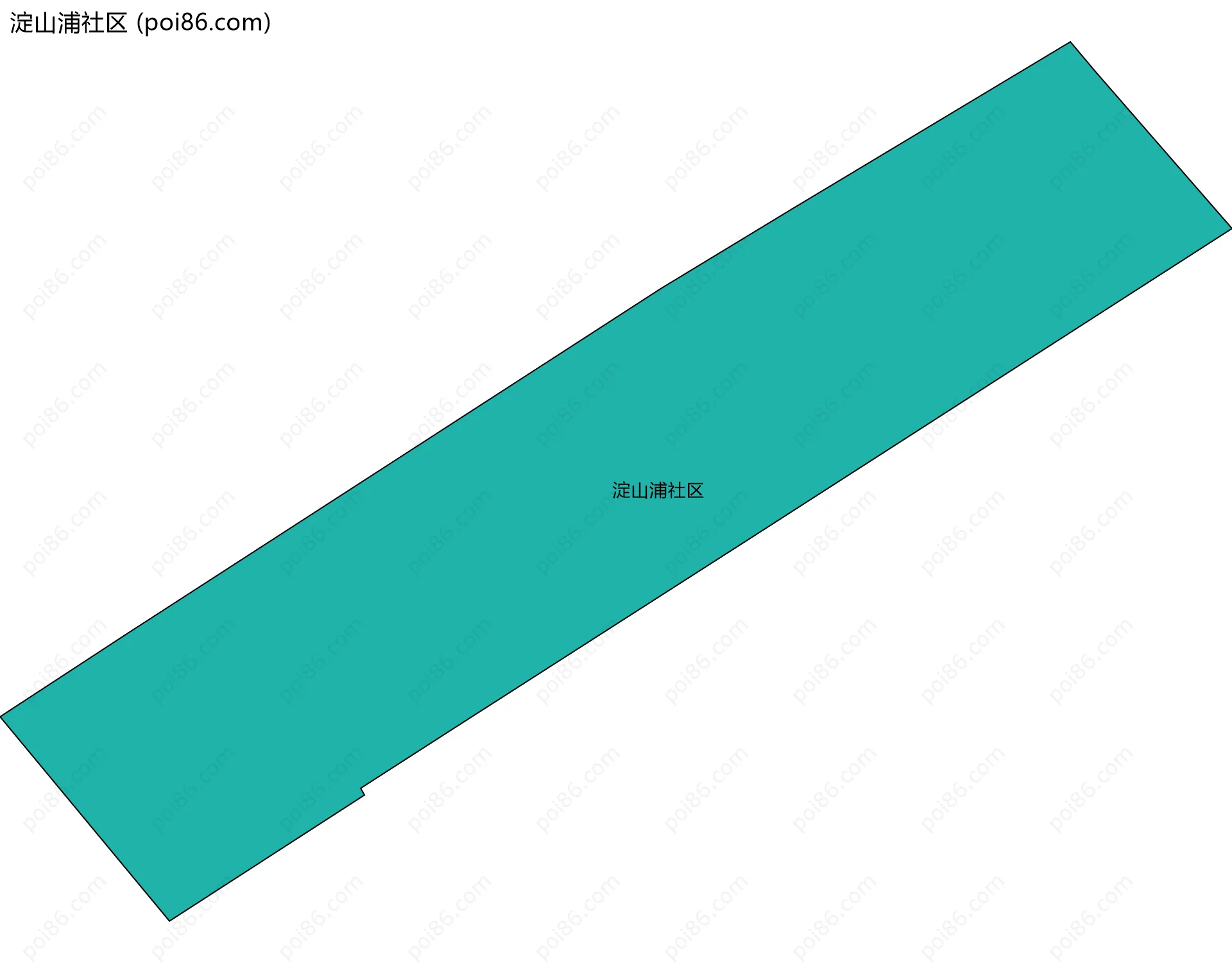 淀山浦社区边界地图
