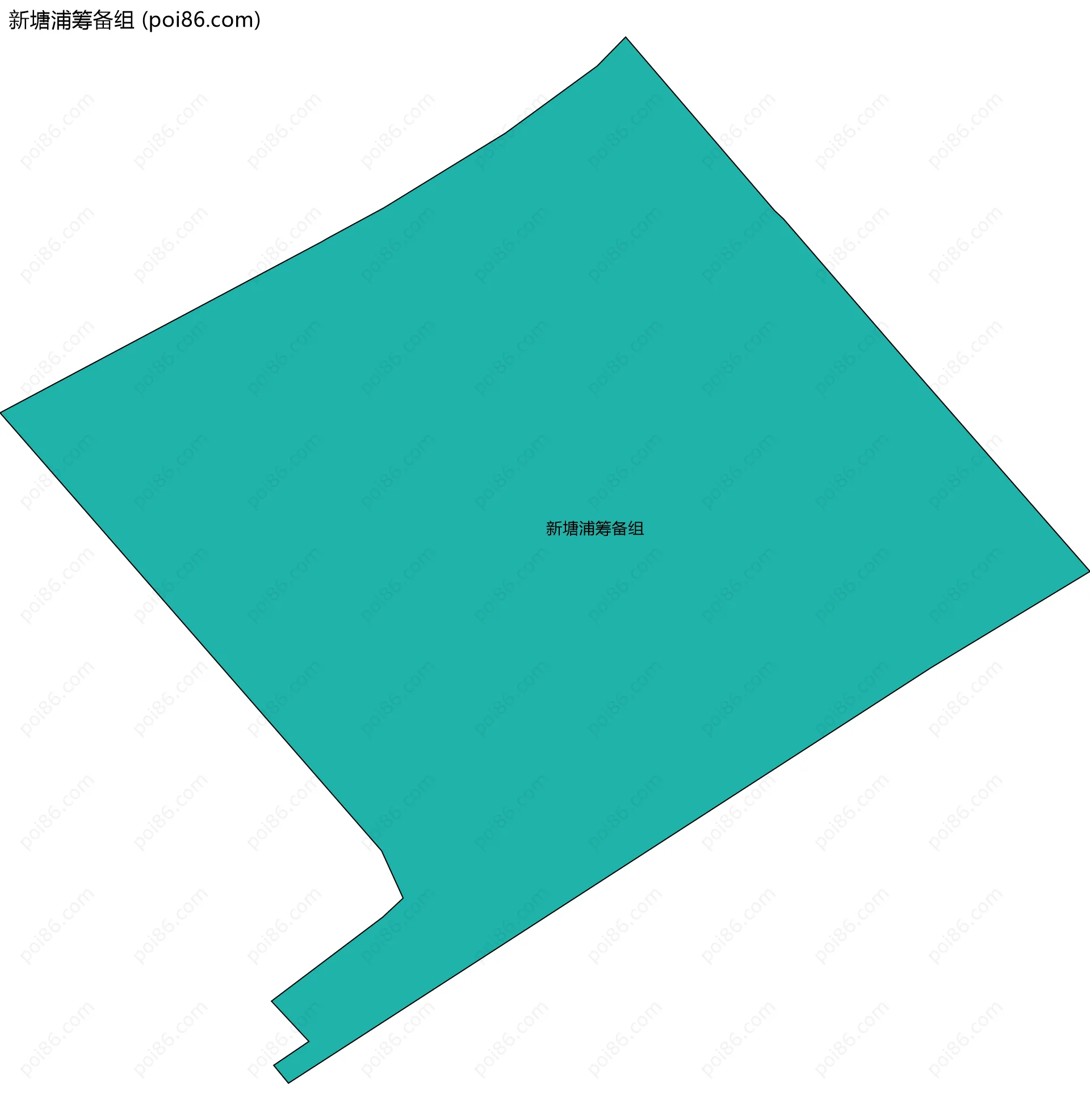 新塘浦筹备组边界地图