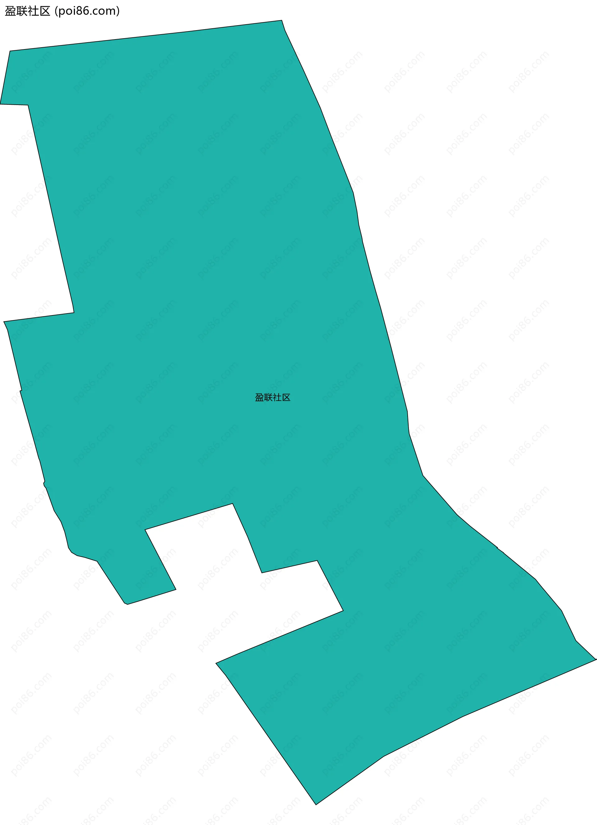 盈联社区边界地图