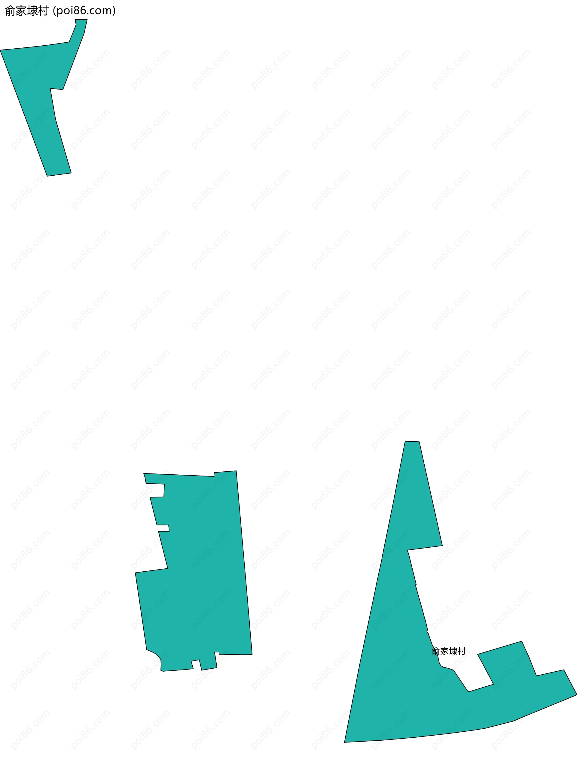 俞家埭村边界地图