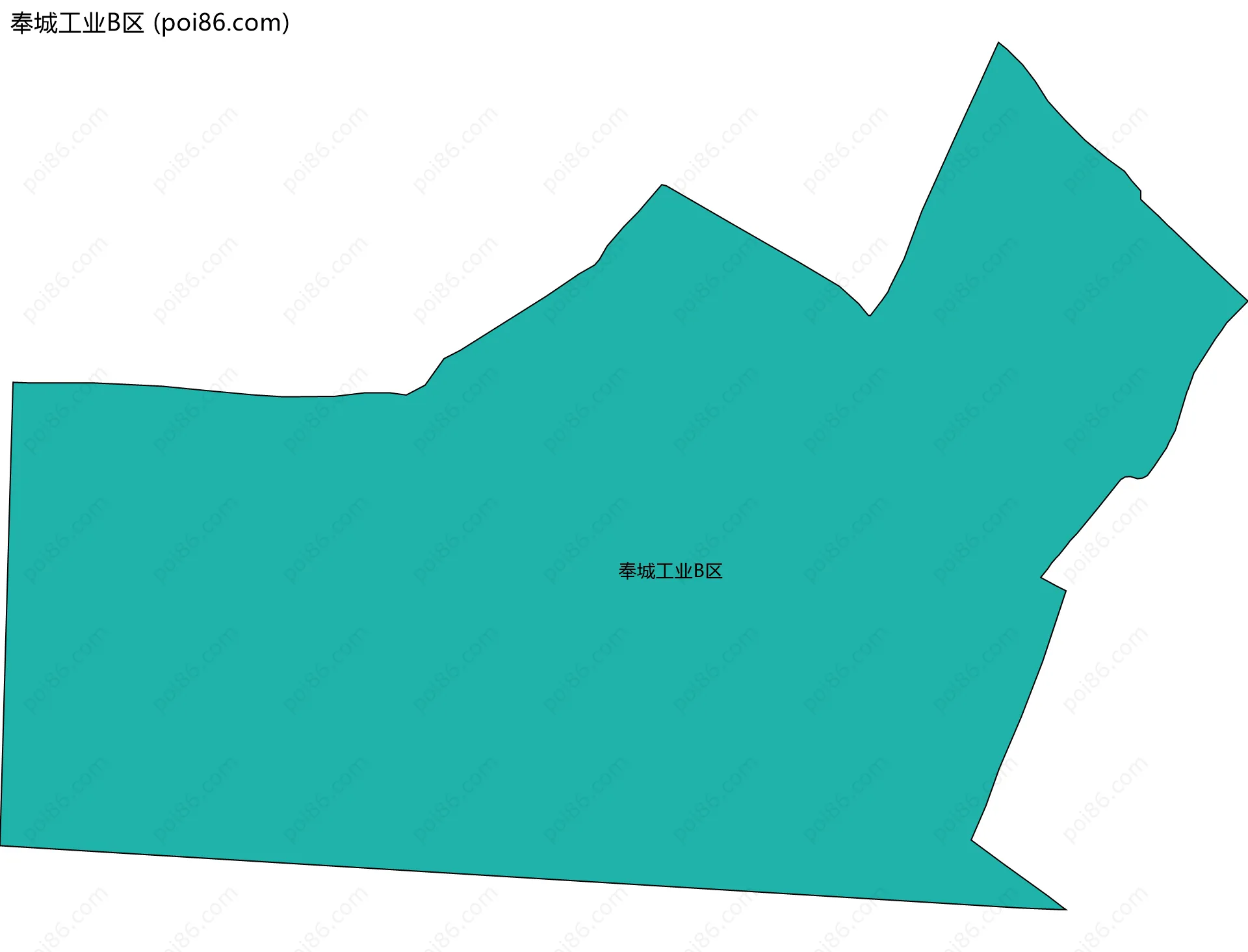 奉城工业B区边界地图