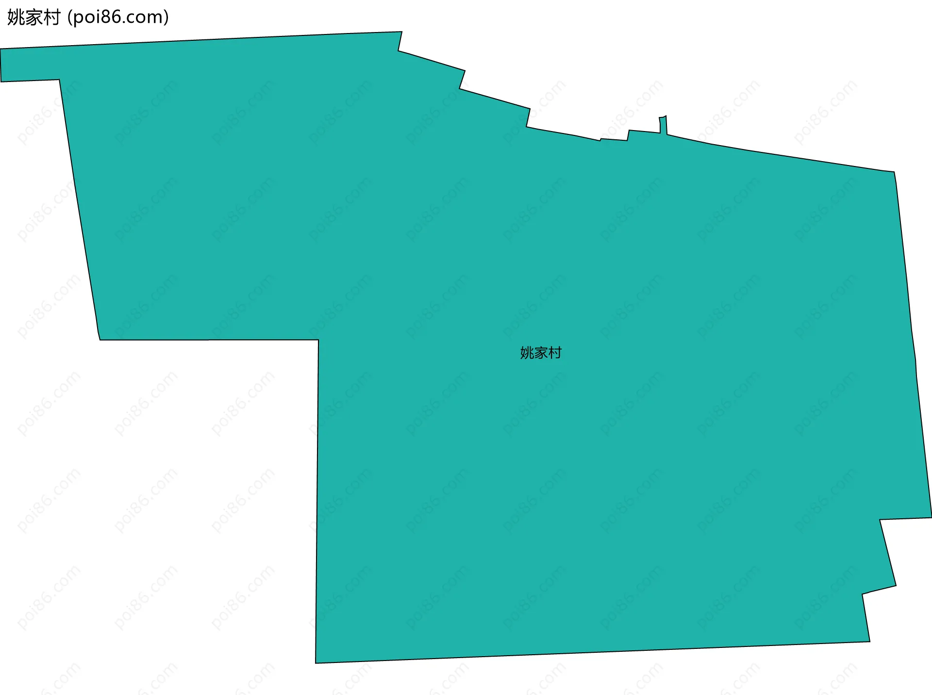 姚家村边界地图