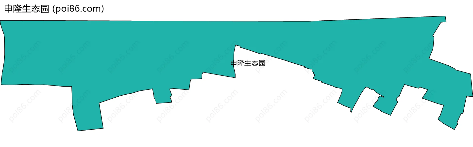 申隆生态园边界地图