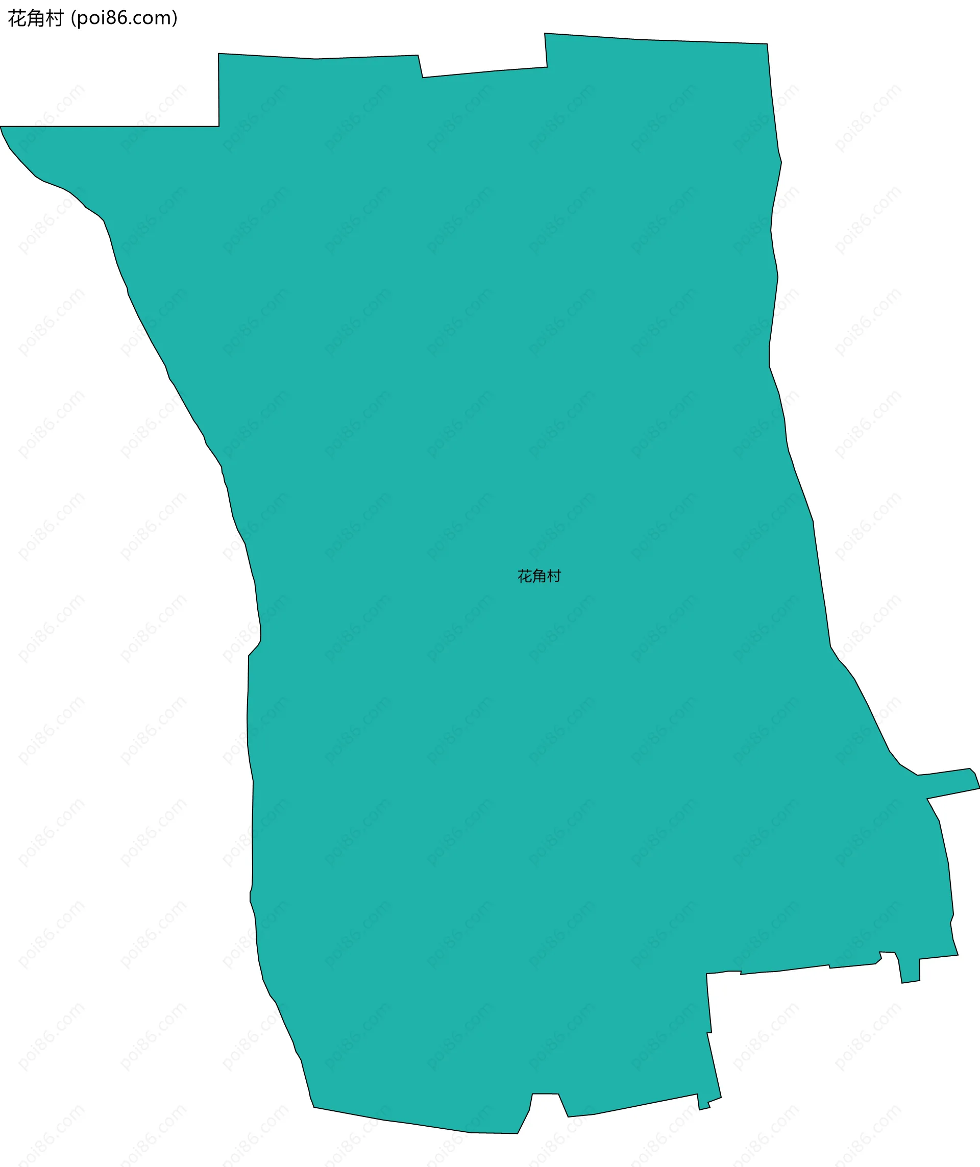 花角村边界地图