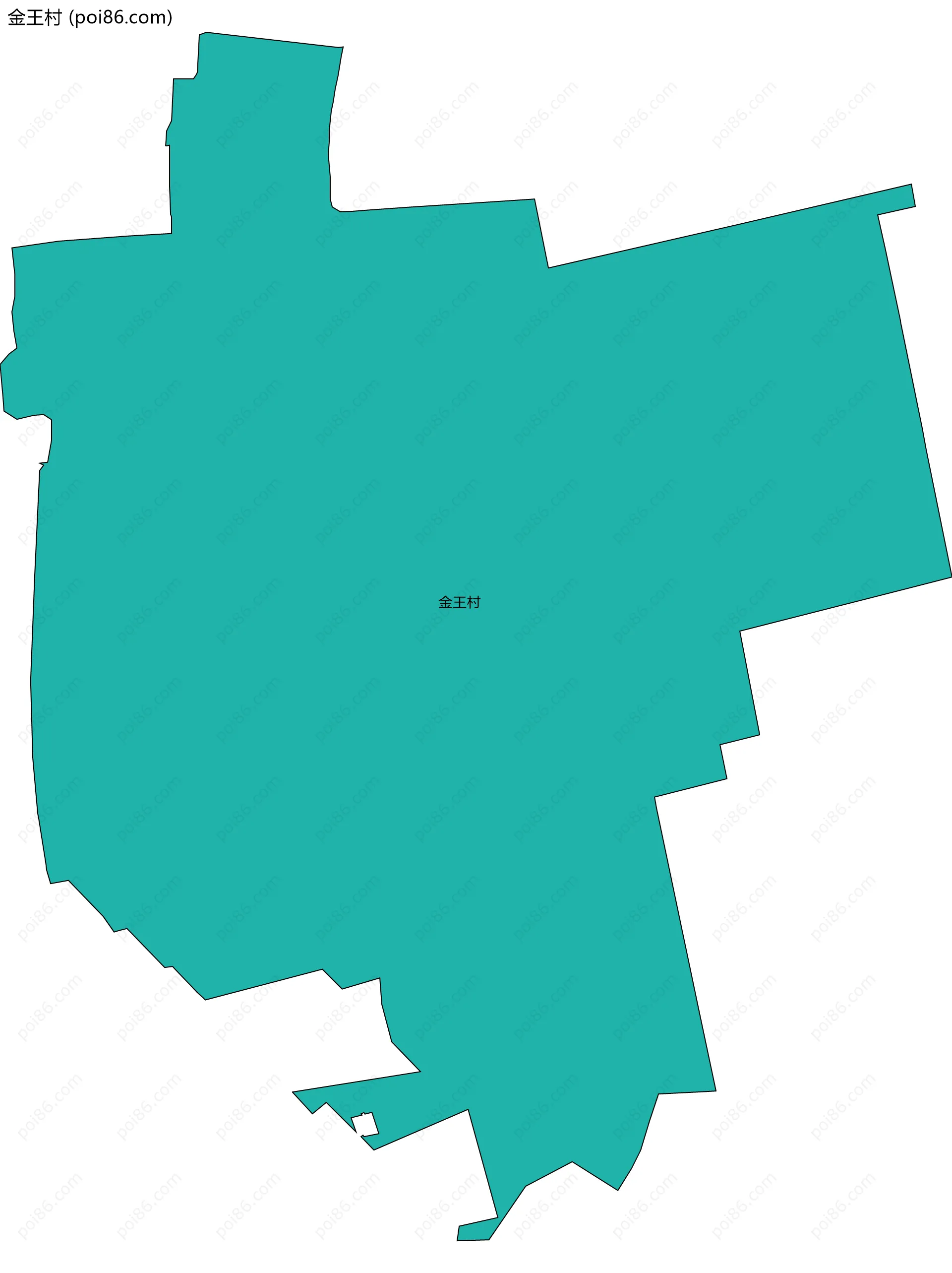 金王村边界地图