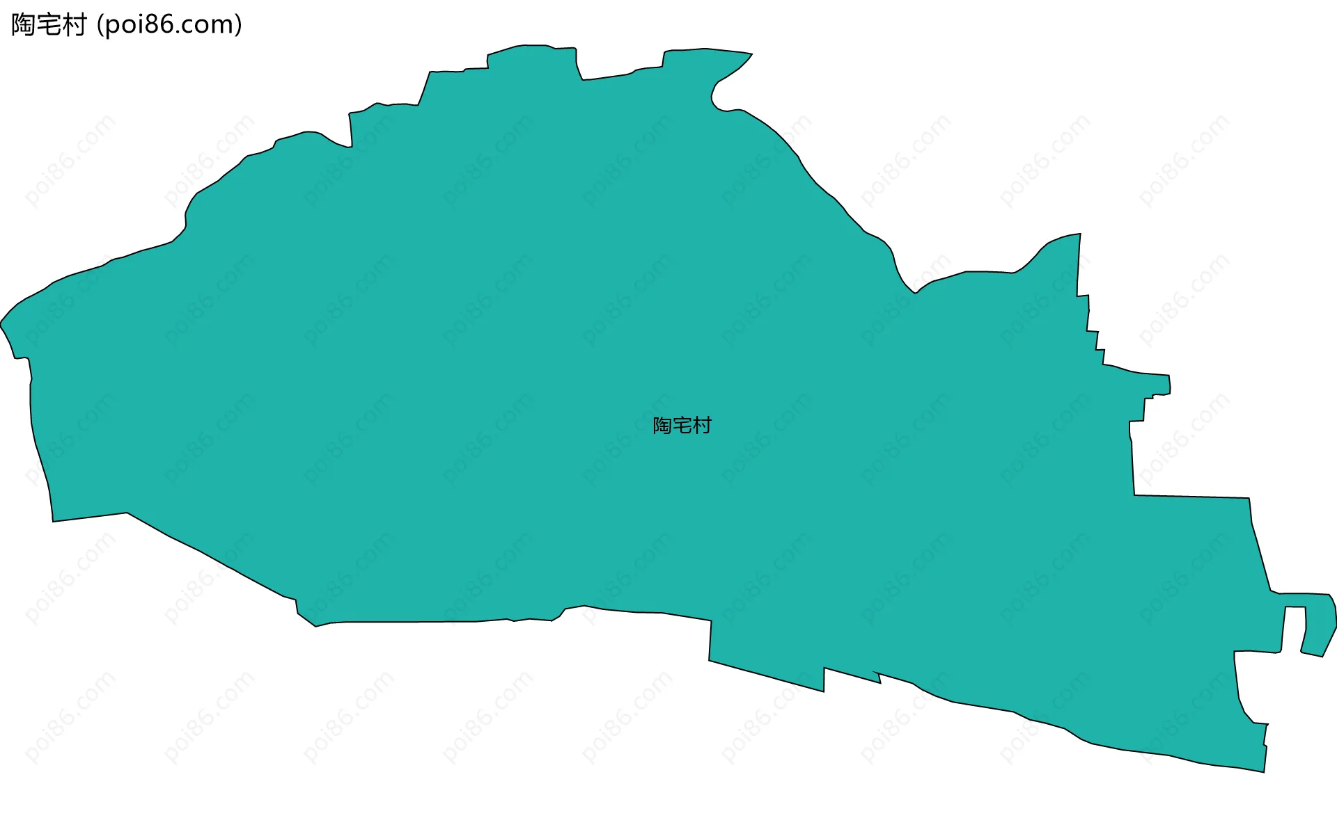 陶宅村边界地图