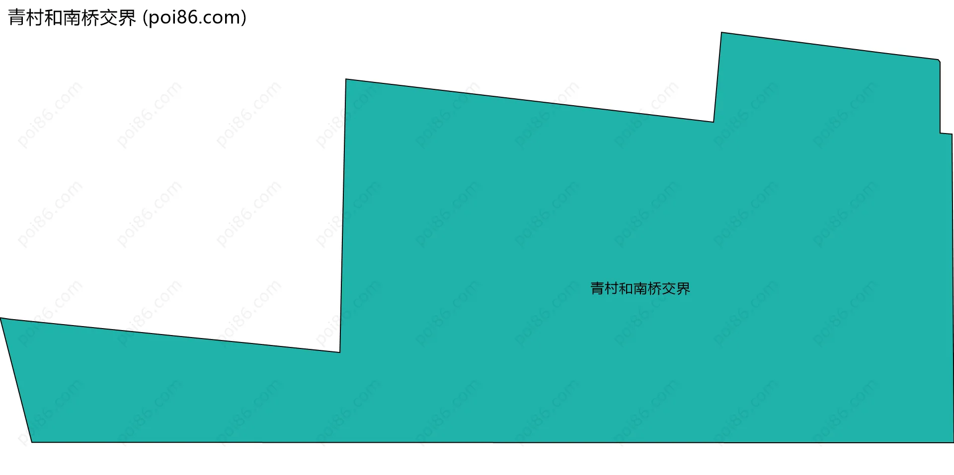 青村和南桥交界边界地图