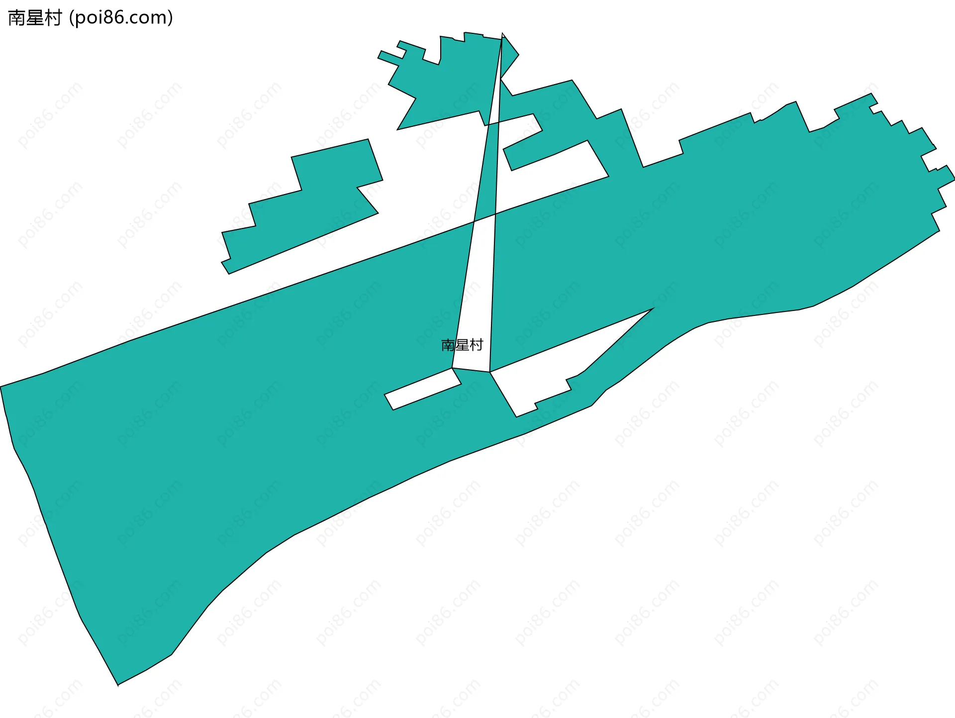 南星村边界地图