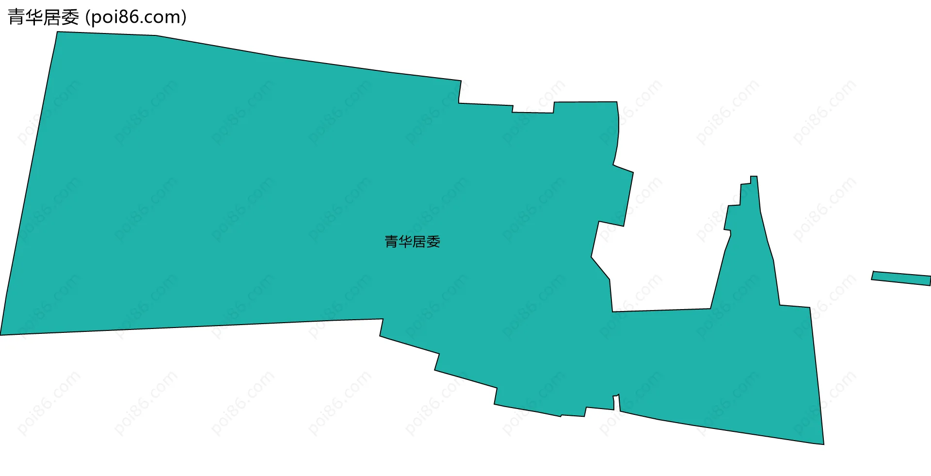 青华居委边界地图