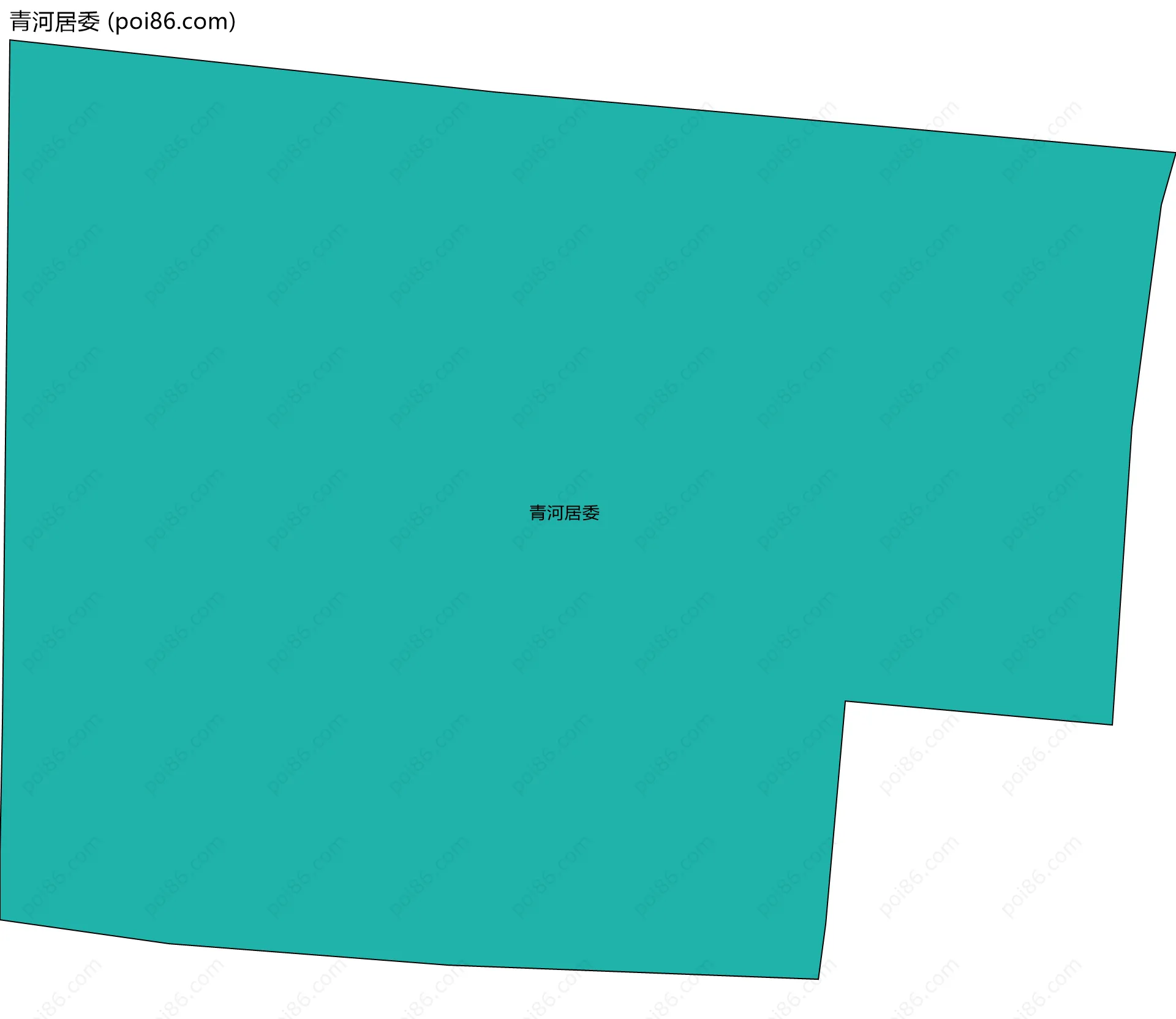 青河居委边界地图