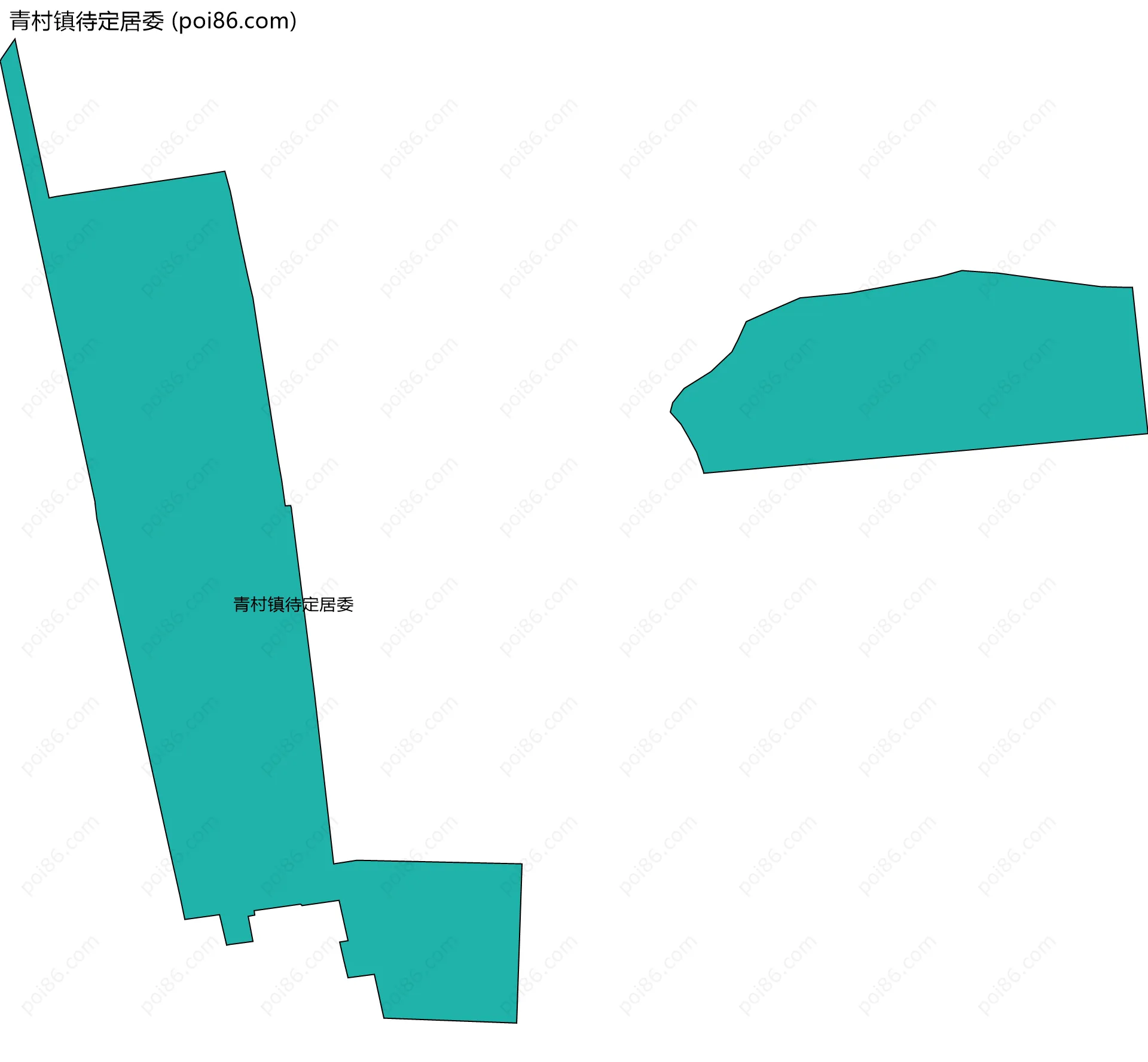 青村镇待定居委边界地图