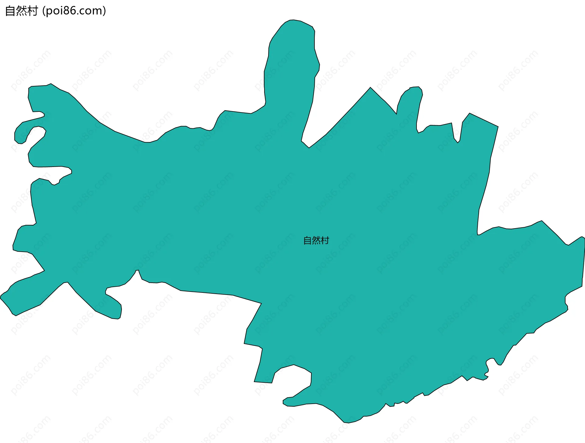 自然村边界地图