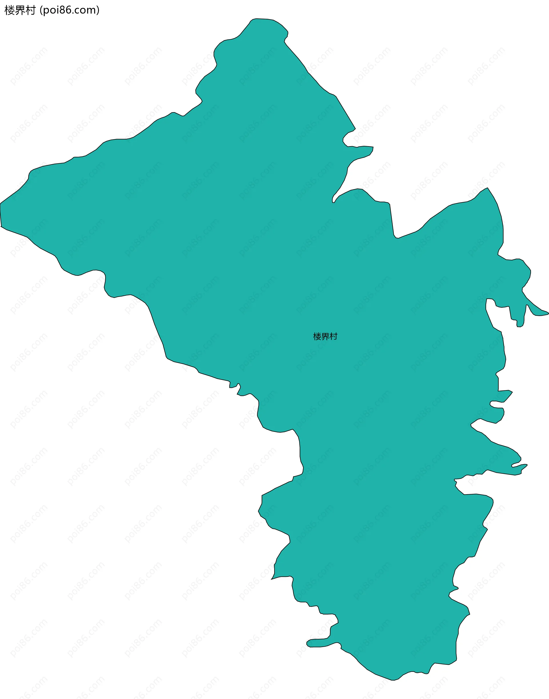 楼界村边界地图