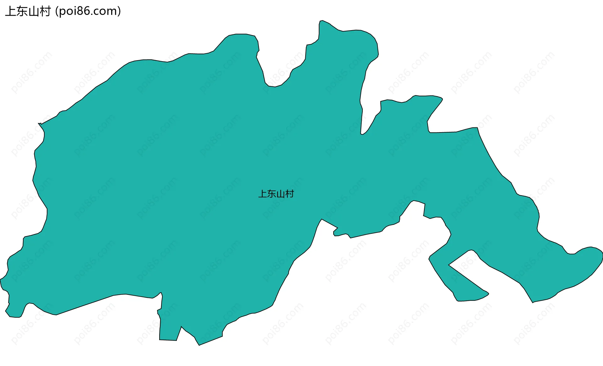 上东山村边界地图