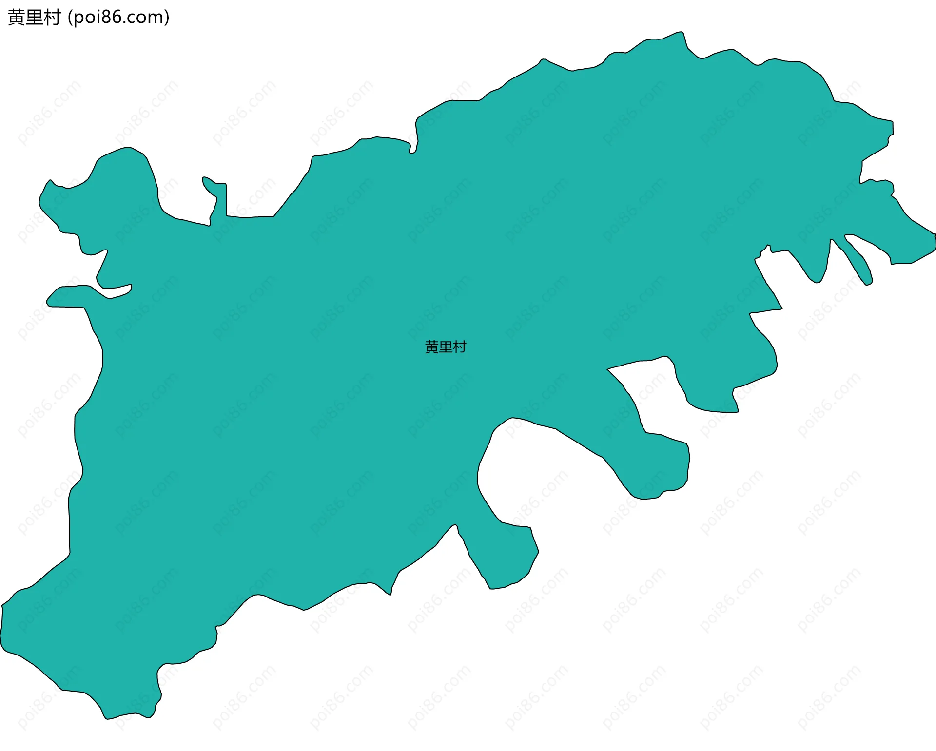 黄里村边界地图