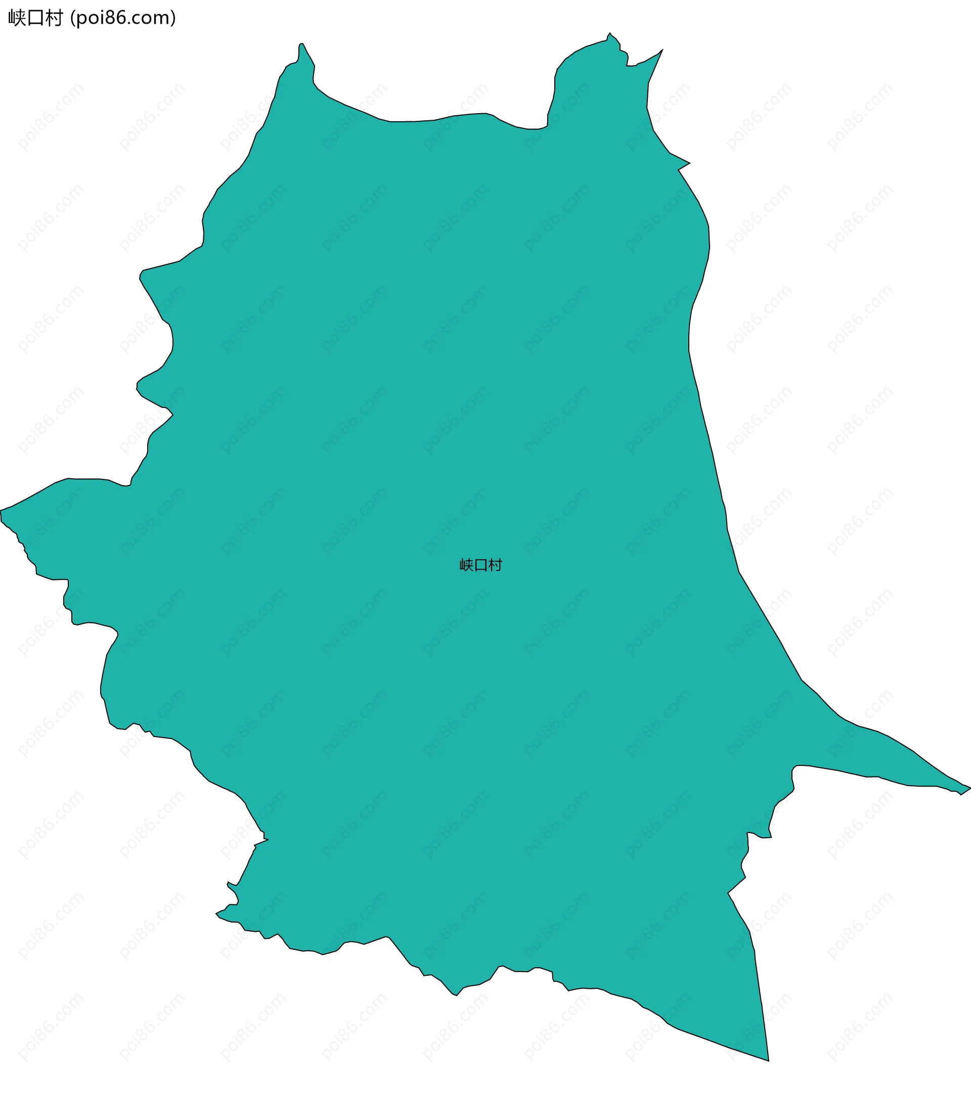 峡口村边界地图