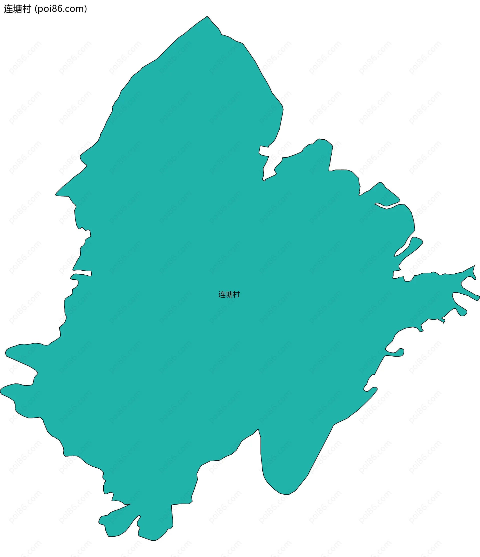 连塘村边界地图